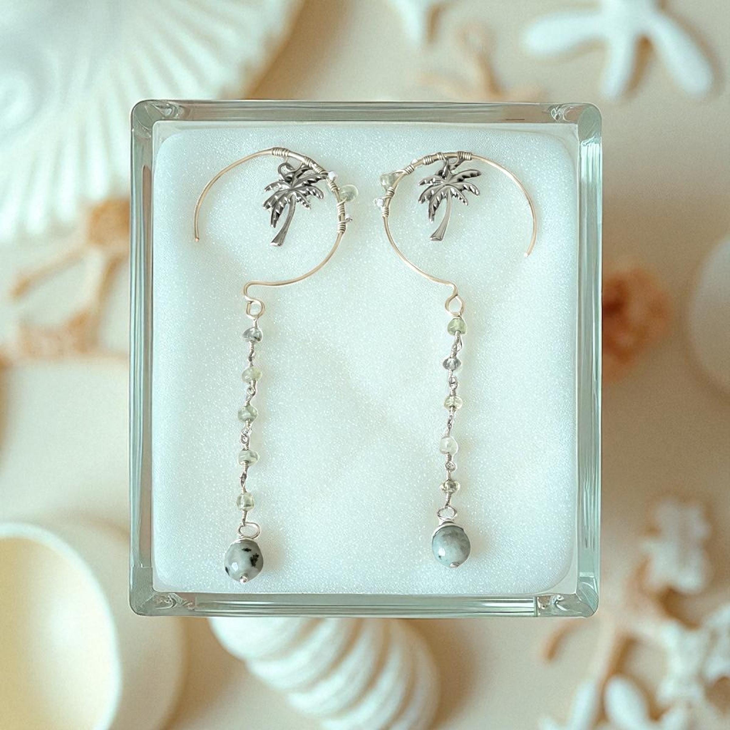 Palm Aura Cascade Earrings