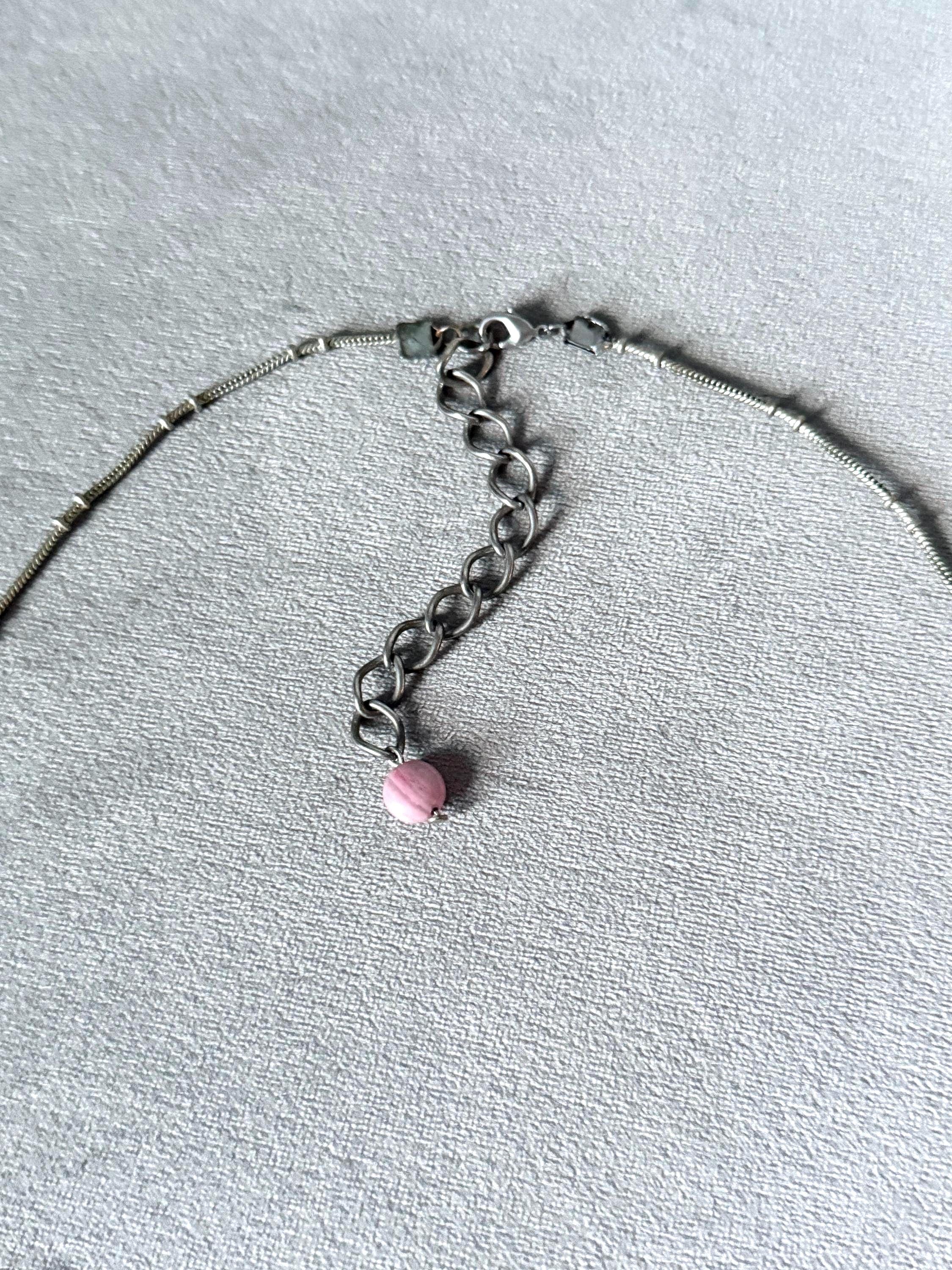 Blush Shard Crystal Ore Pendant Necklace