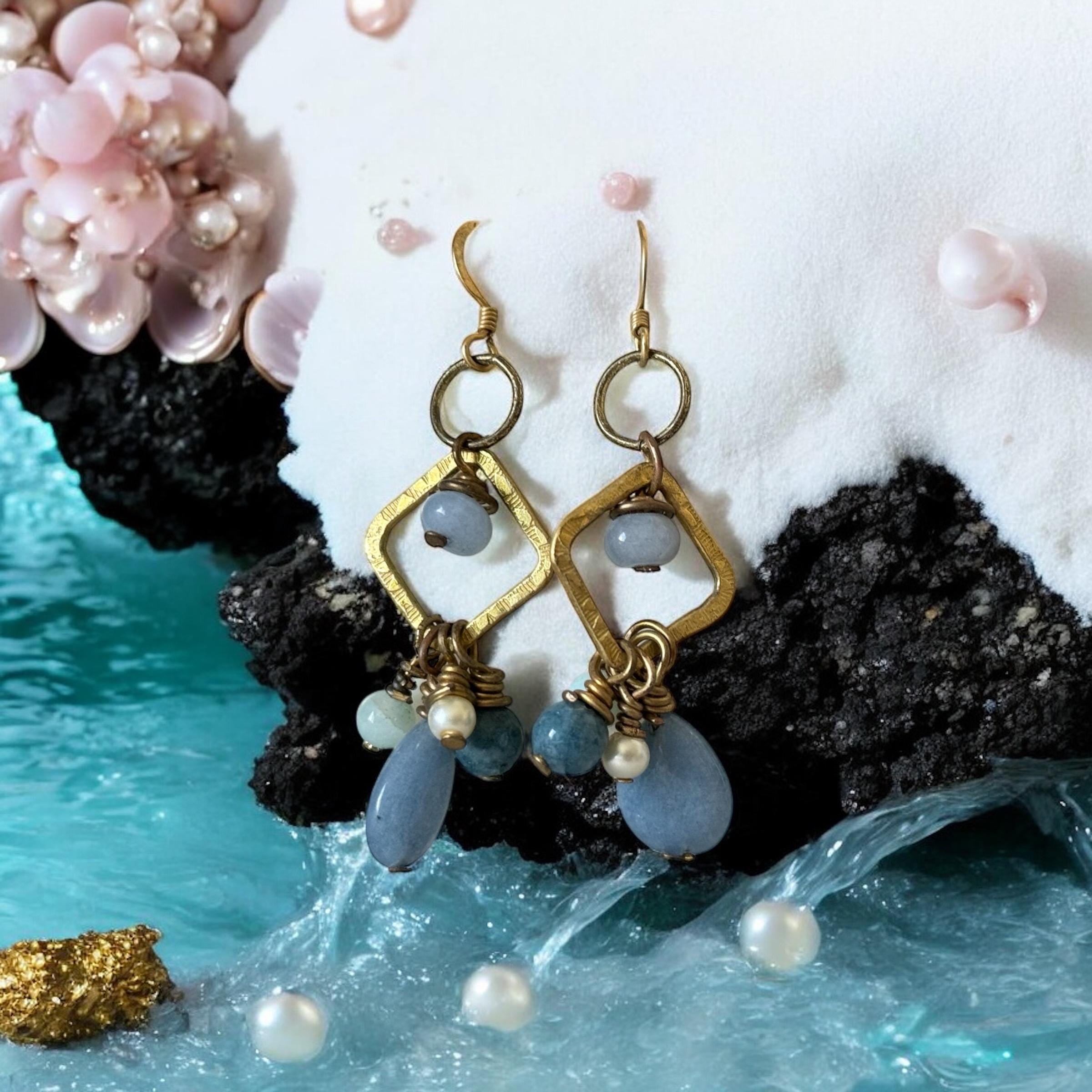 Arctic Muse Drop Earrings (Gold)