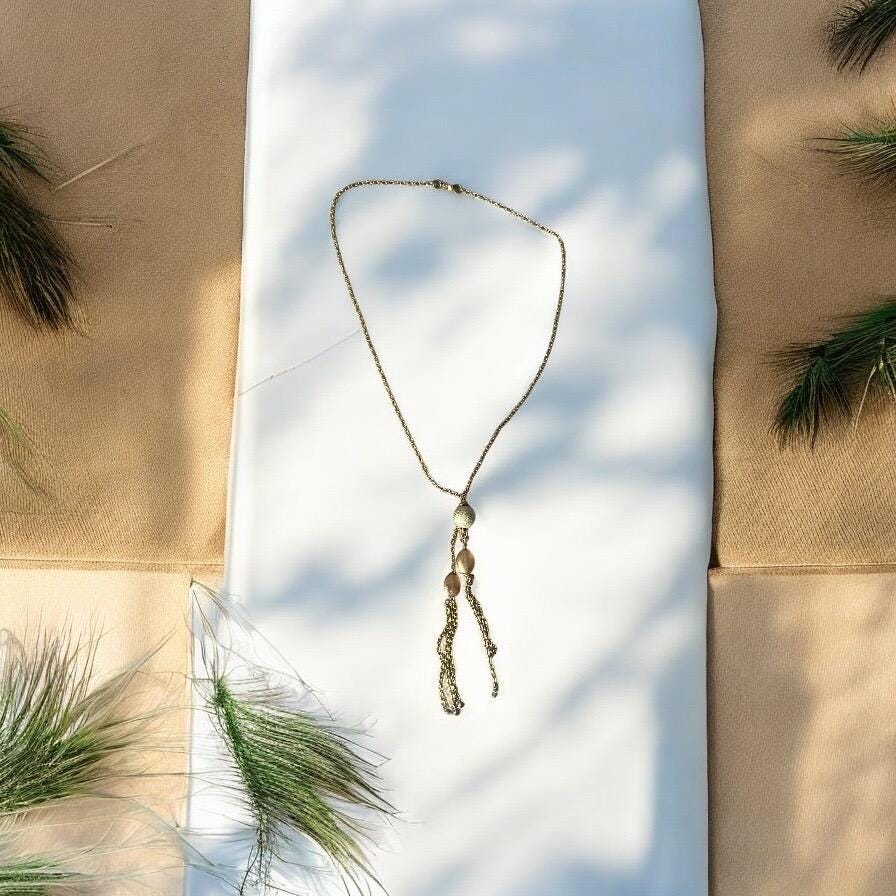 Golden Tassel Necklace