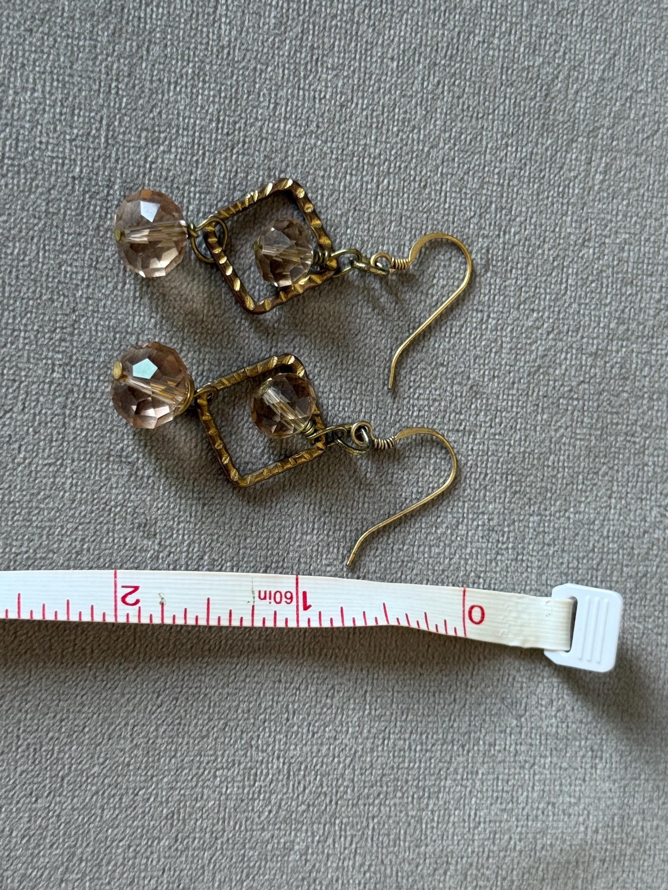 Champagne Prism Dangle Earrings