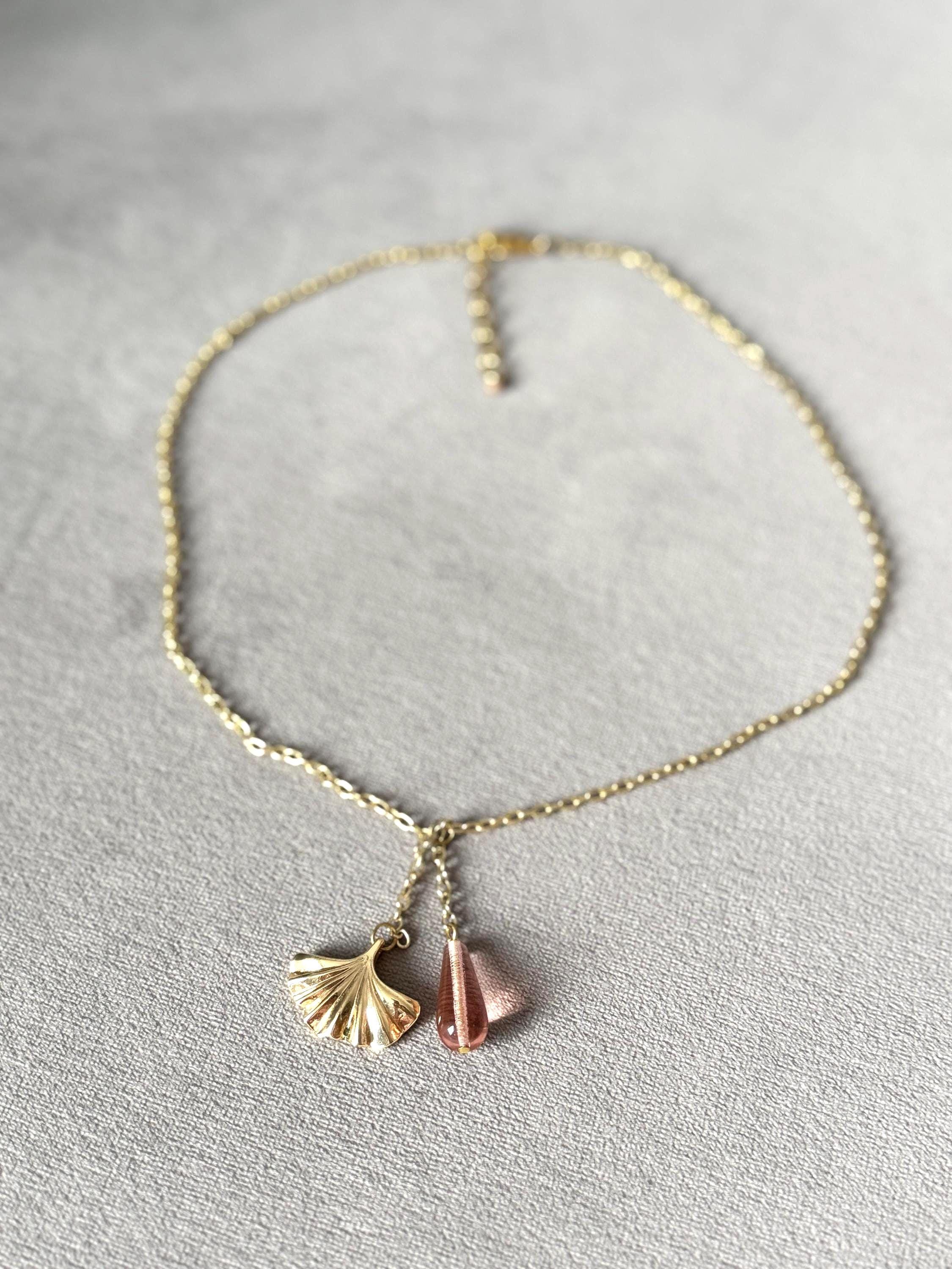 Palm Pink Charm Necklace