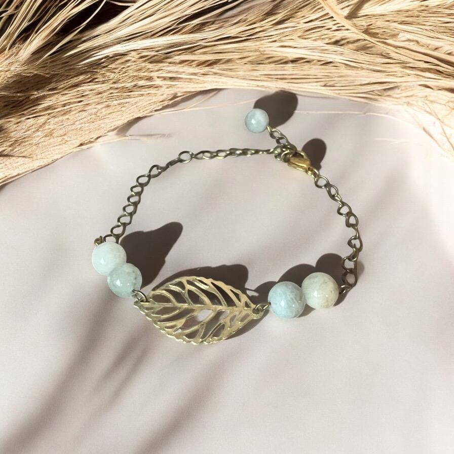Subtle Gold Leaf Bracelet