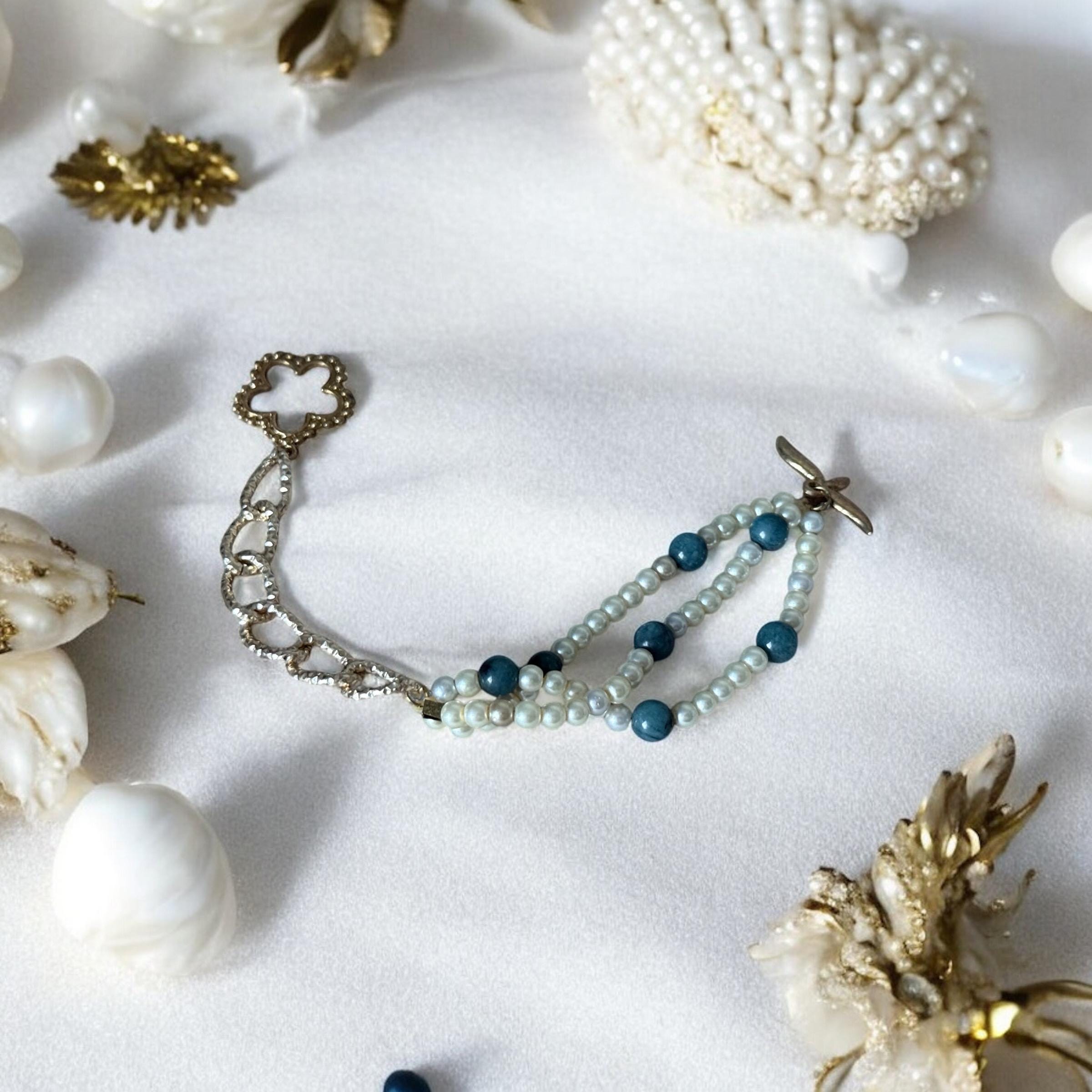 Ocean Edge Pearl Strand Bracelet
