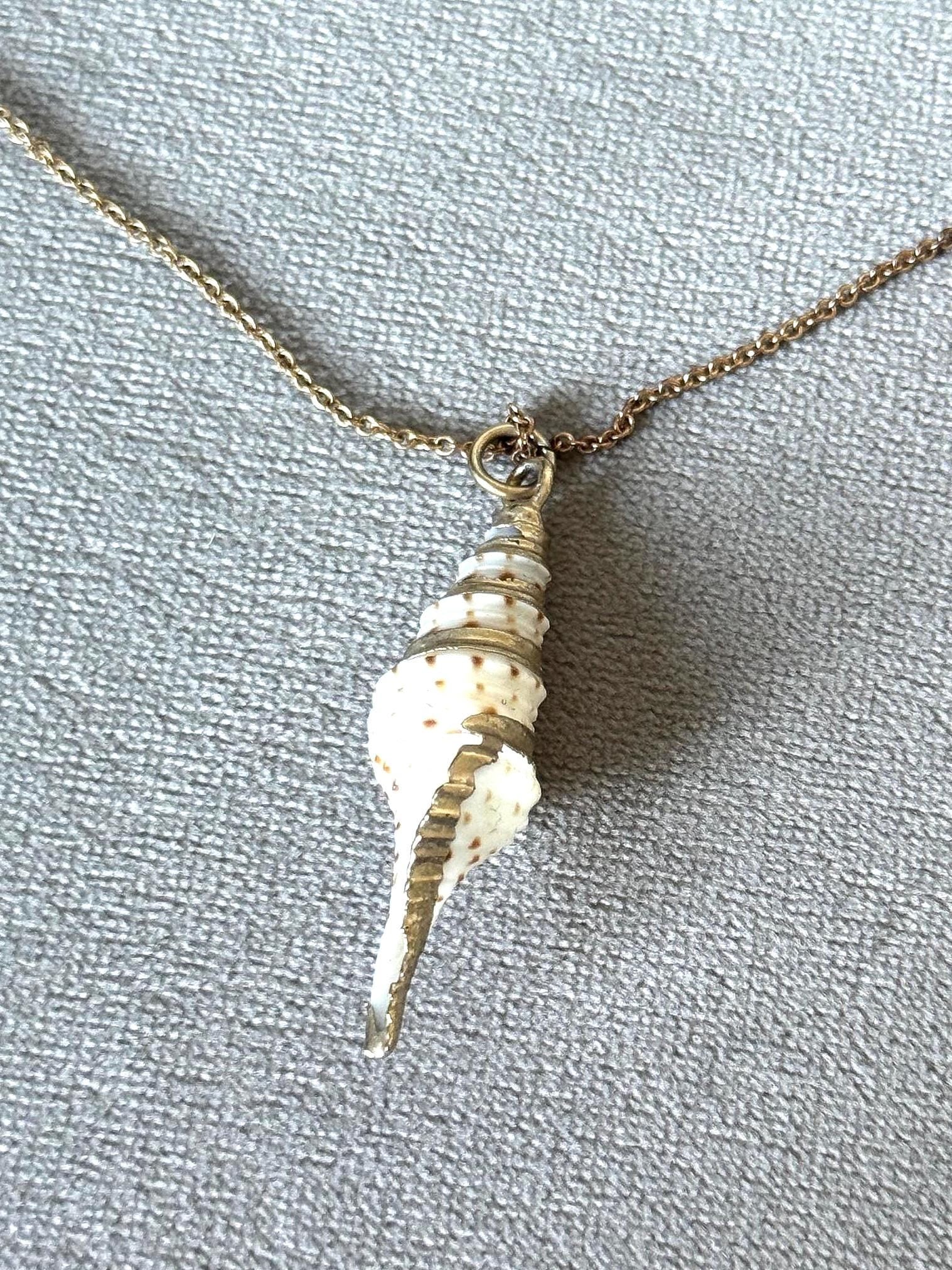Coastal Dagger Shell Necklace