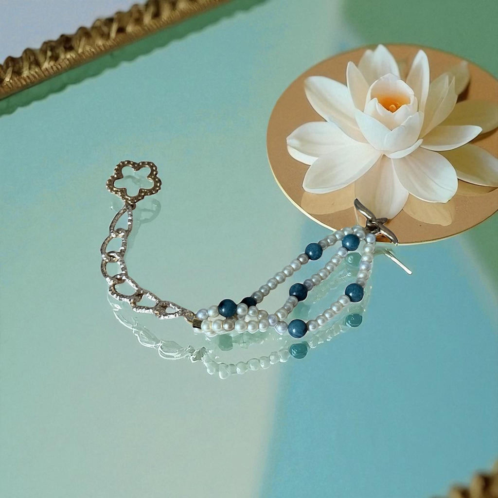 Ocean Edge Pearl Strand Bracelet