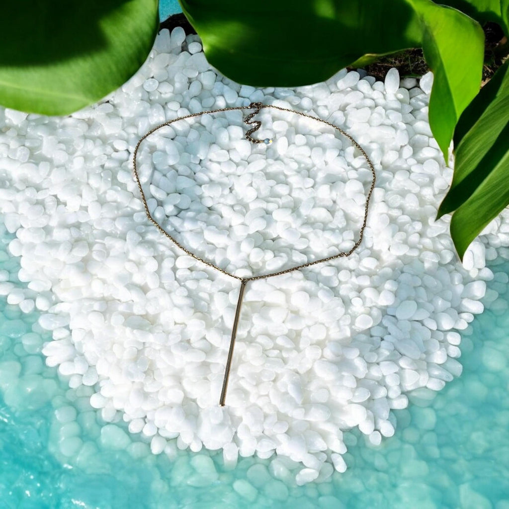 Linear and Long Luxe Necklace