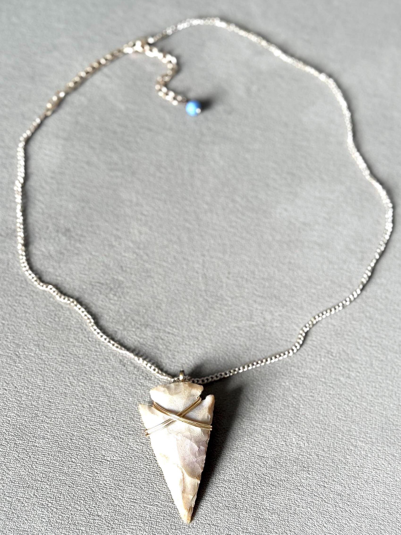 Stone Ritual Arrowhead Necklace