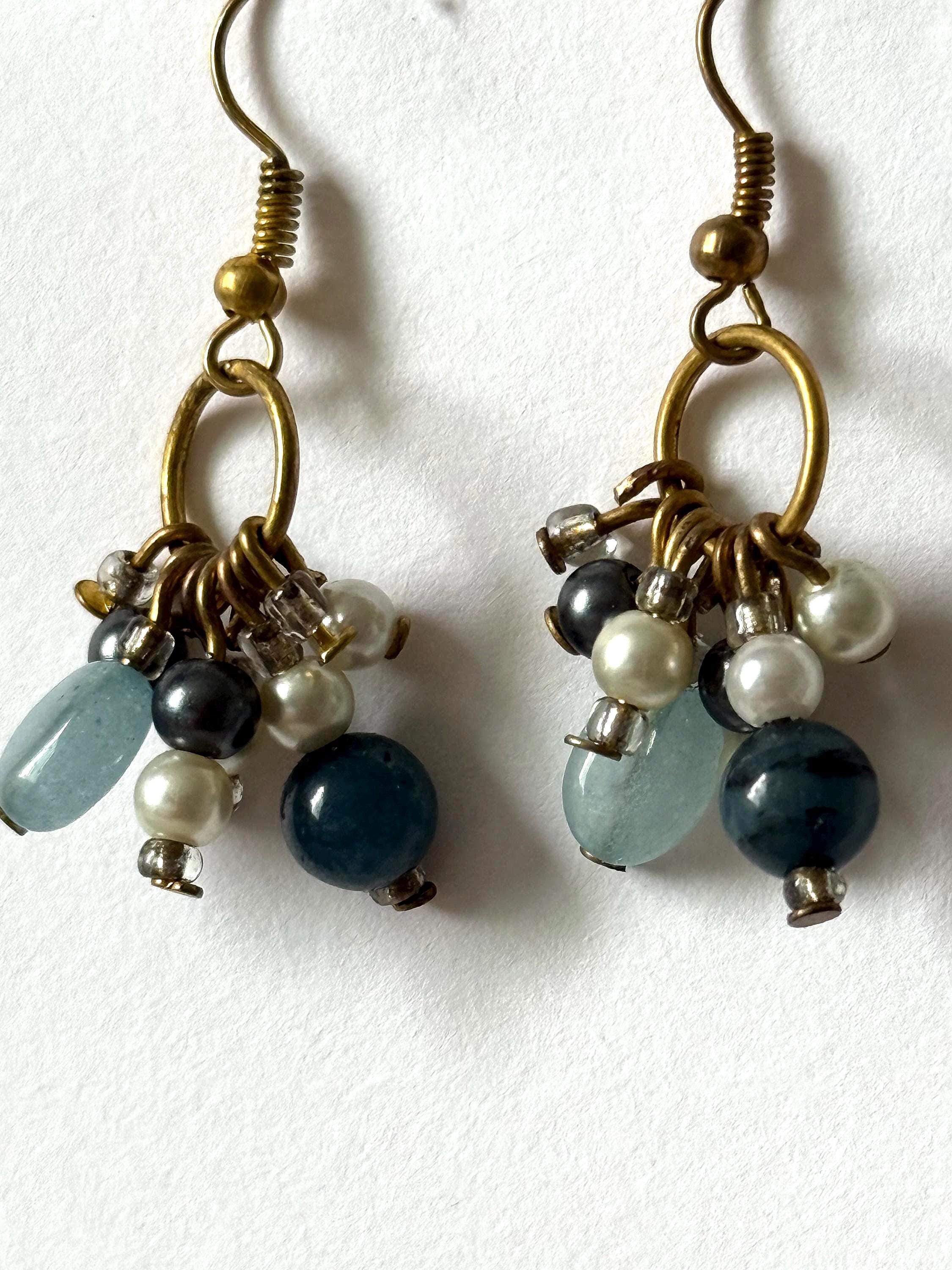 Storm Drop Cluster Earrings