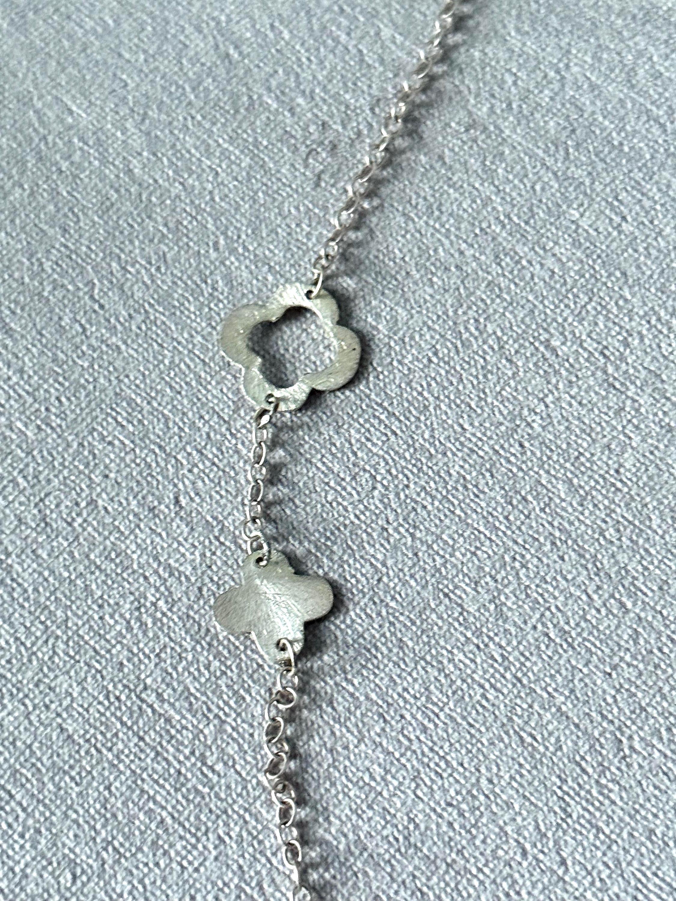 Violet Vein Ore Fossil Necklace