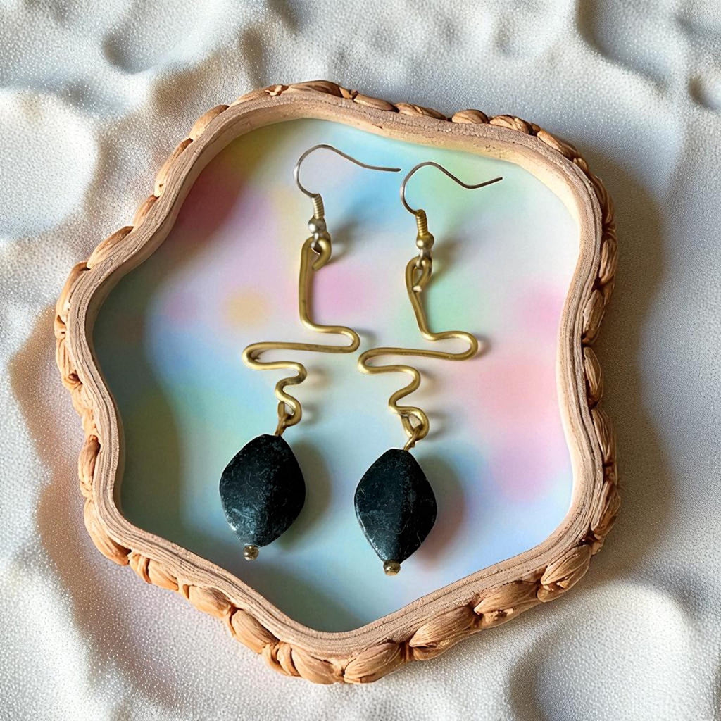 Electric Serpent Drop Earrings