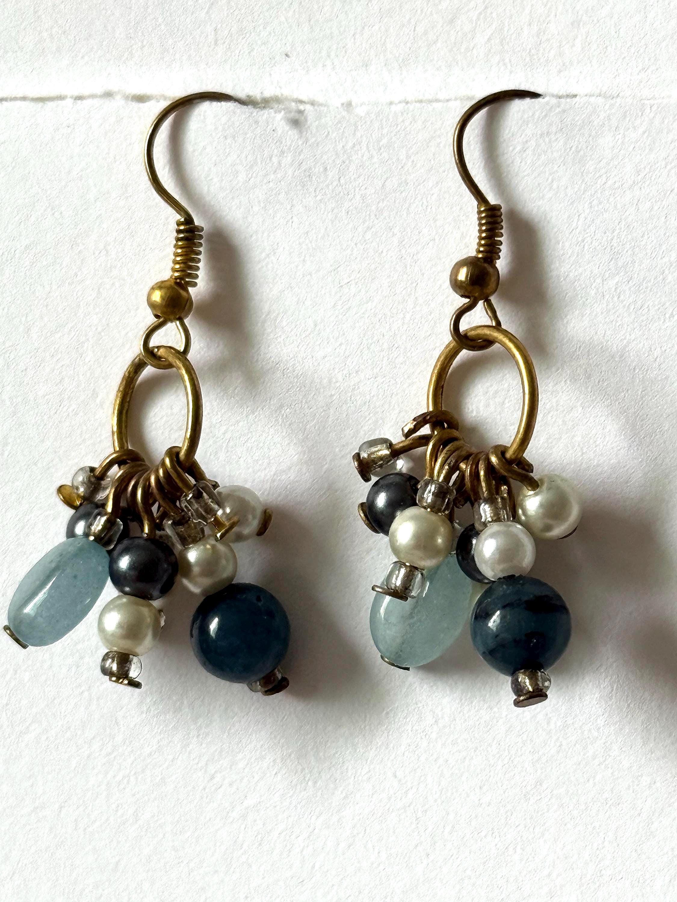Storm Drop Cluster Earrings