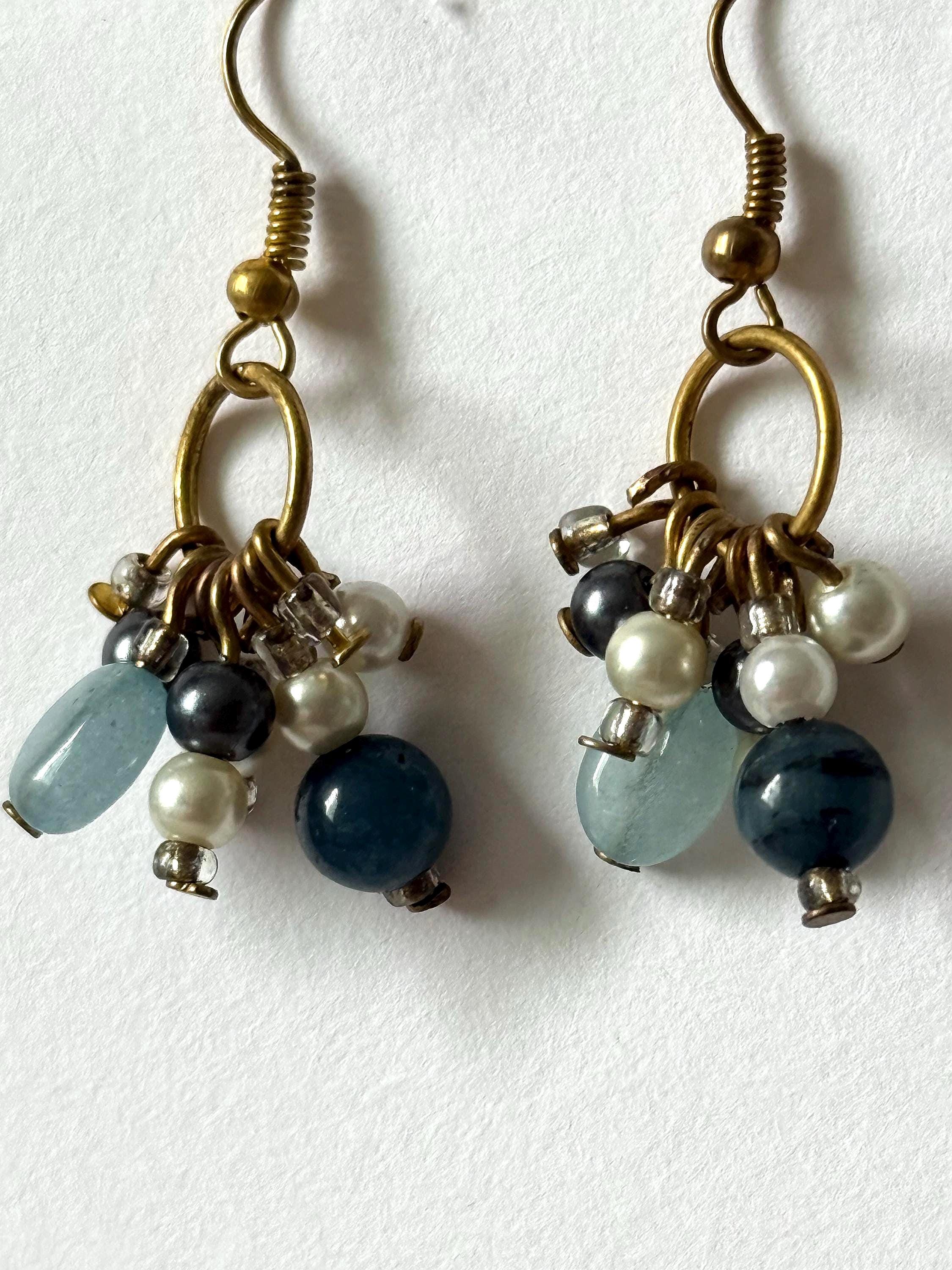 Storm Drop Cluster Earrings