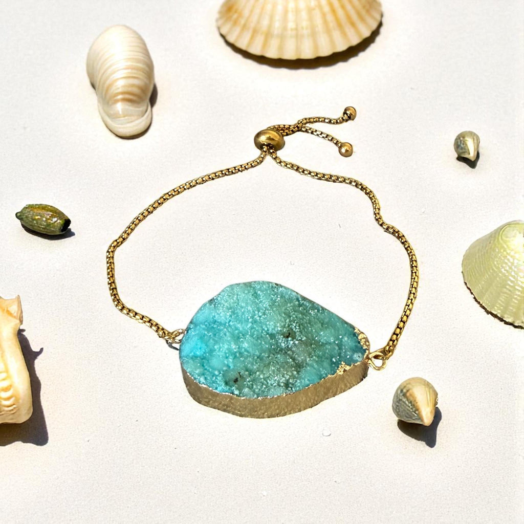 Aurora Tide Gem Bolo Chain Bracelet