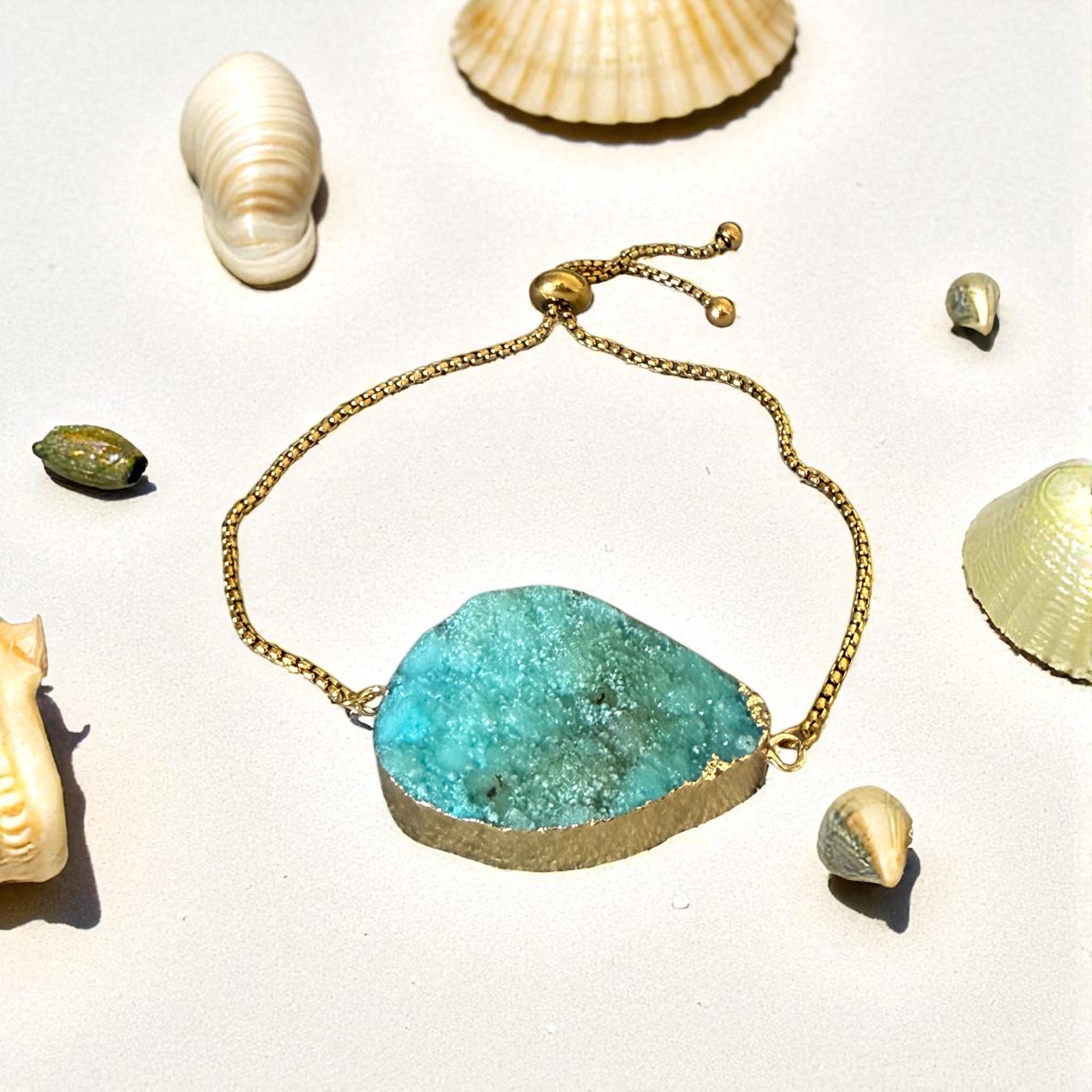 Aurora Tide Gem Bolo Chain Bracelet