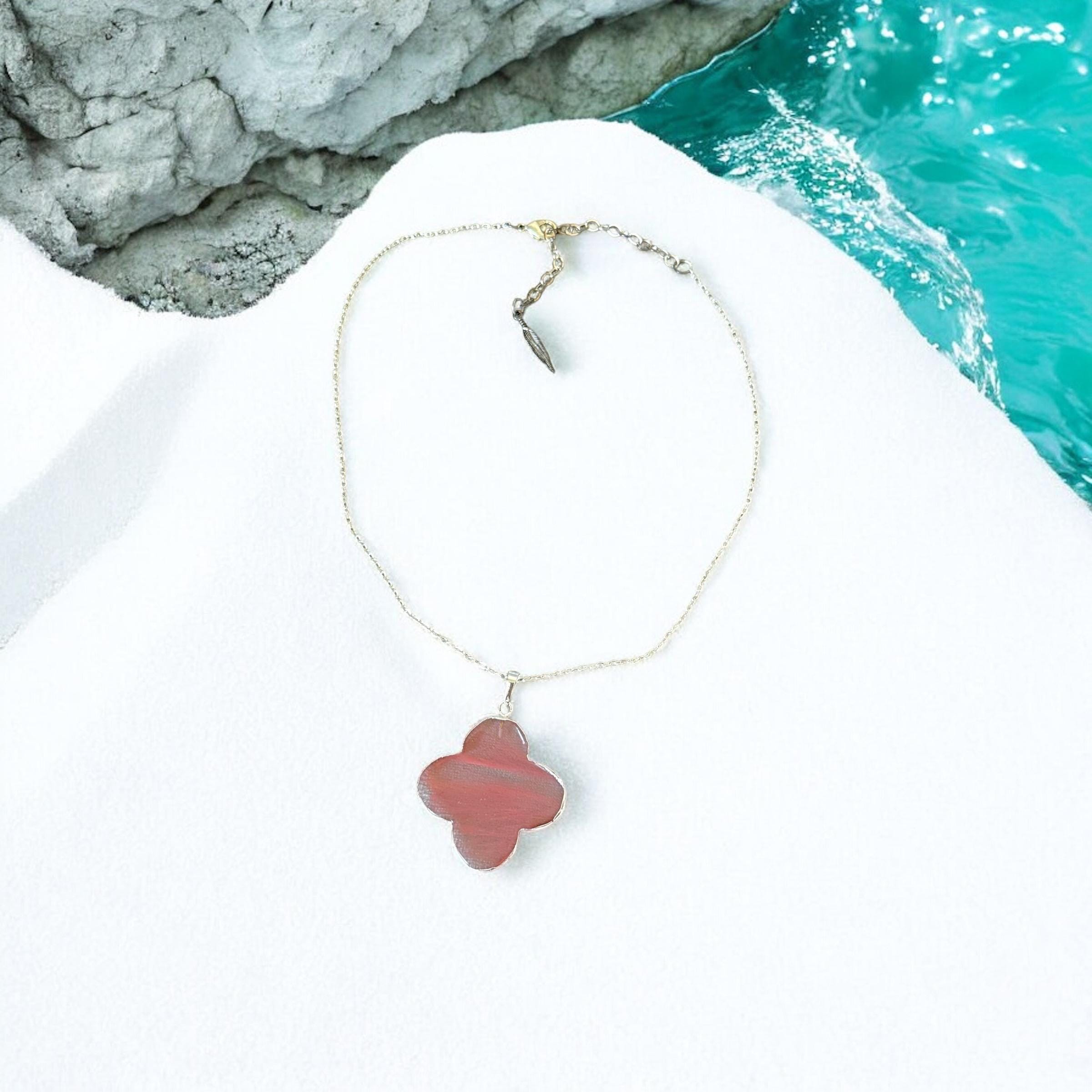 Long Desert Bloom Pendant Necklace