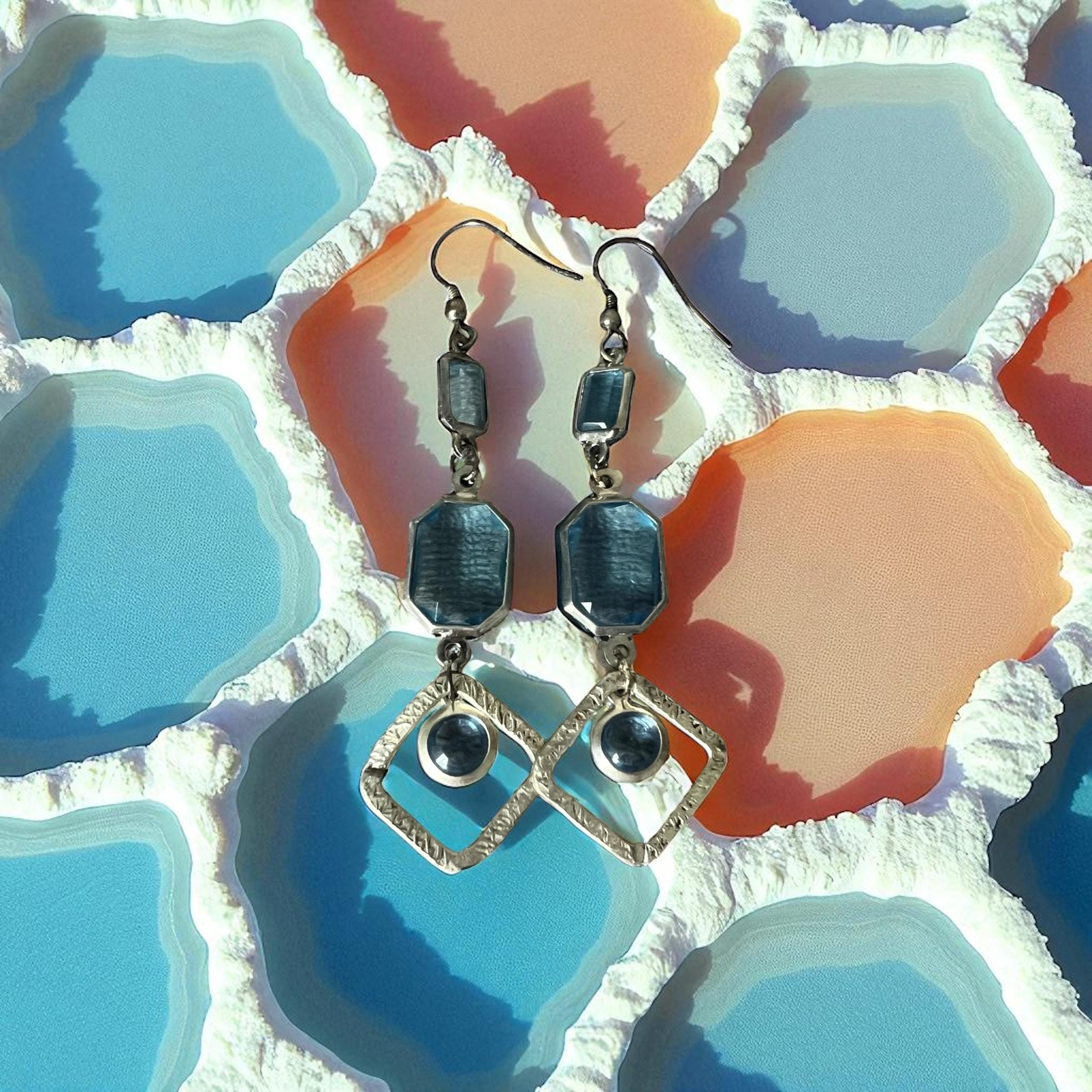 Blue Hour Statement Earrings