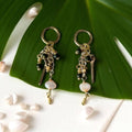 Gold and Pearl Drift Earrings