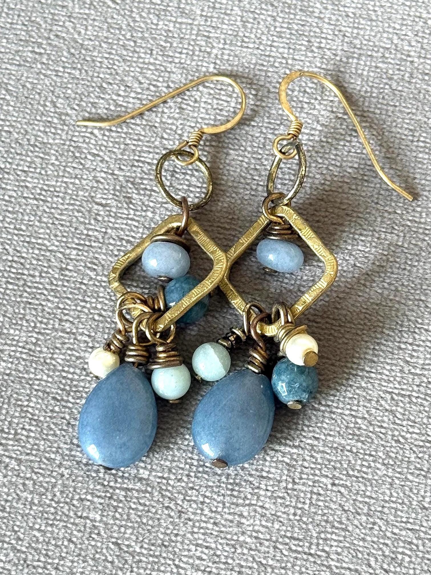 Arctic Muse Drop Earrings (Gold)
