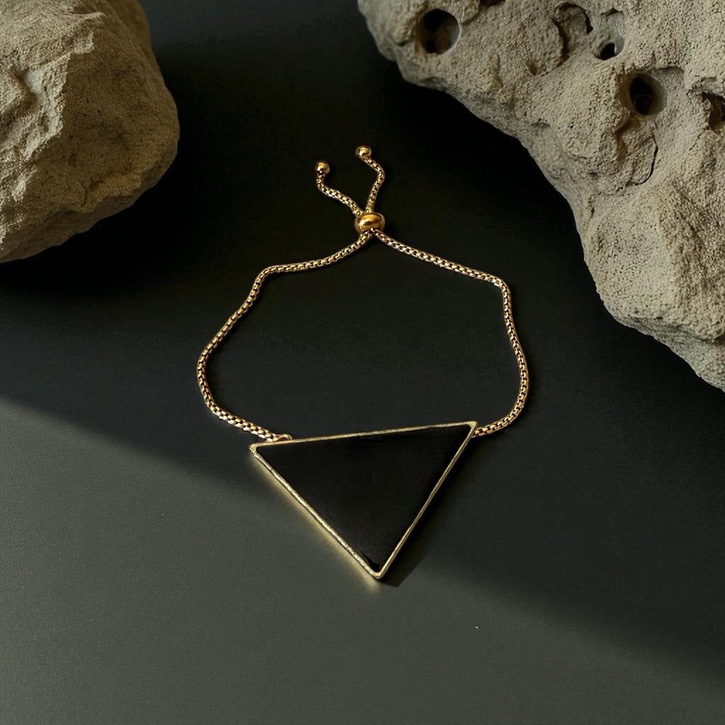Obsidian Apex Bracelet – Noir Geometry Collection