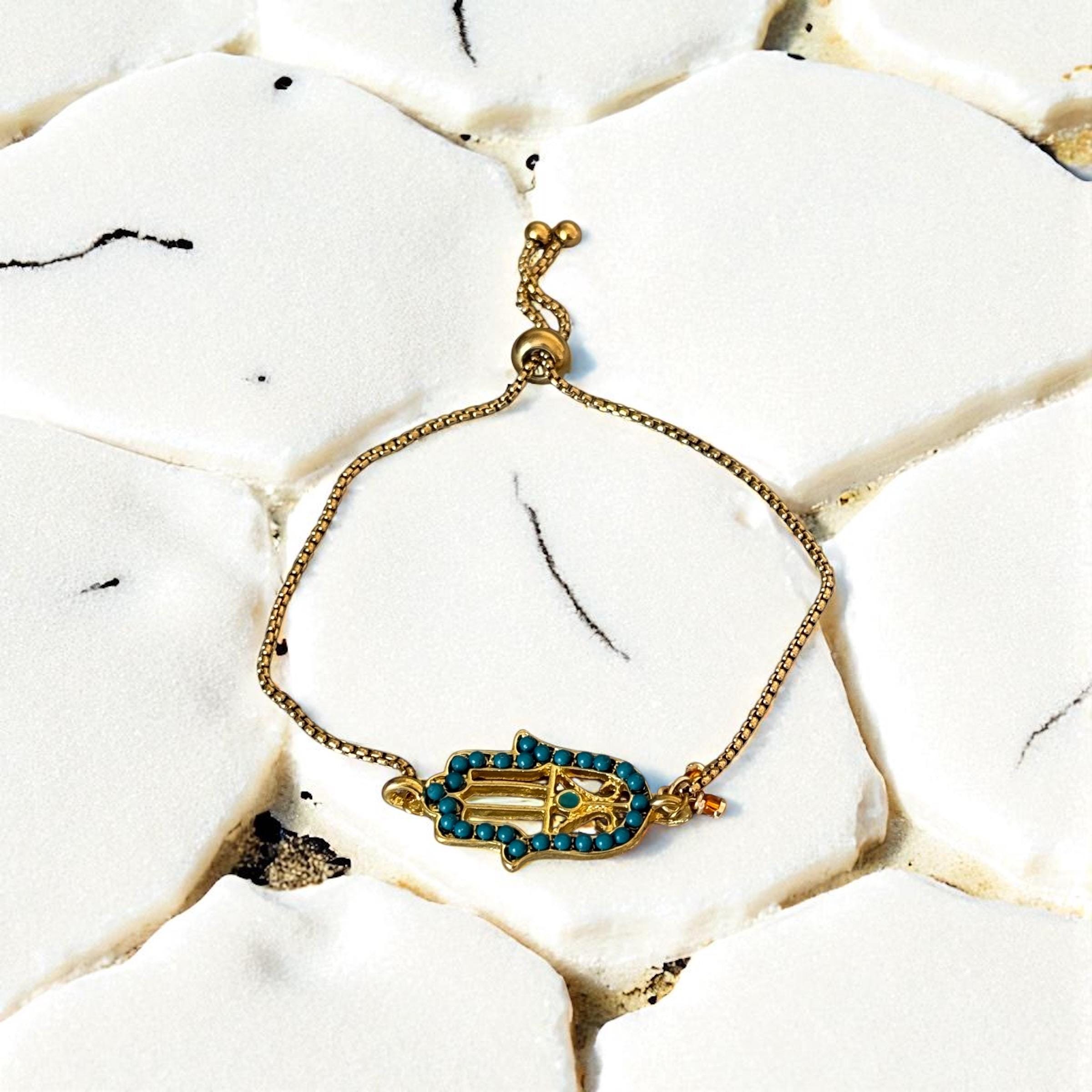 Celeste Hamsa Protection Bracelet