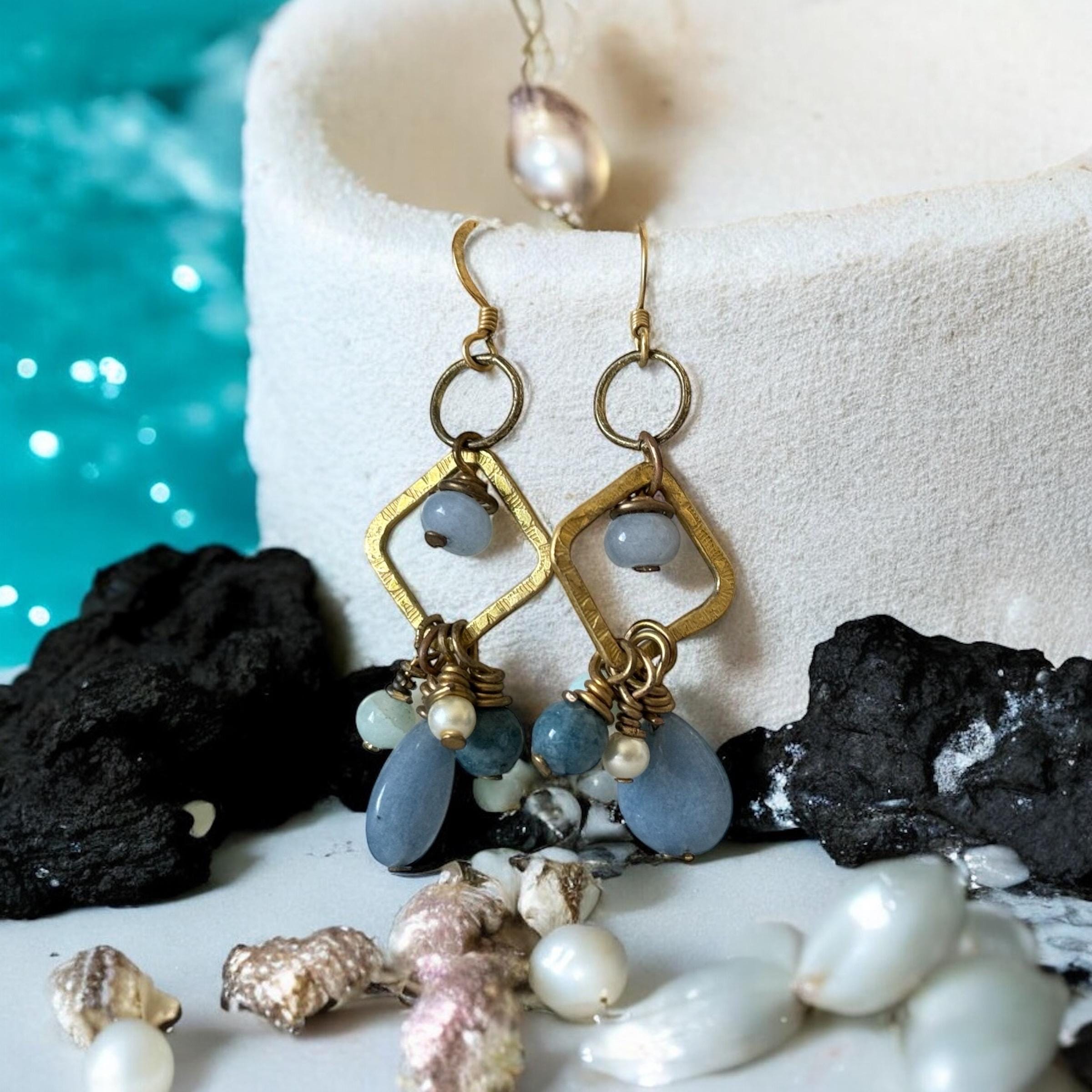 Arctic Muse Drop Earrings (Gold)