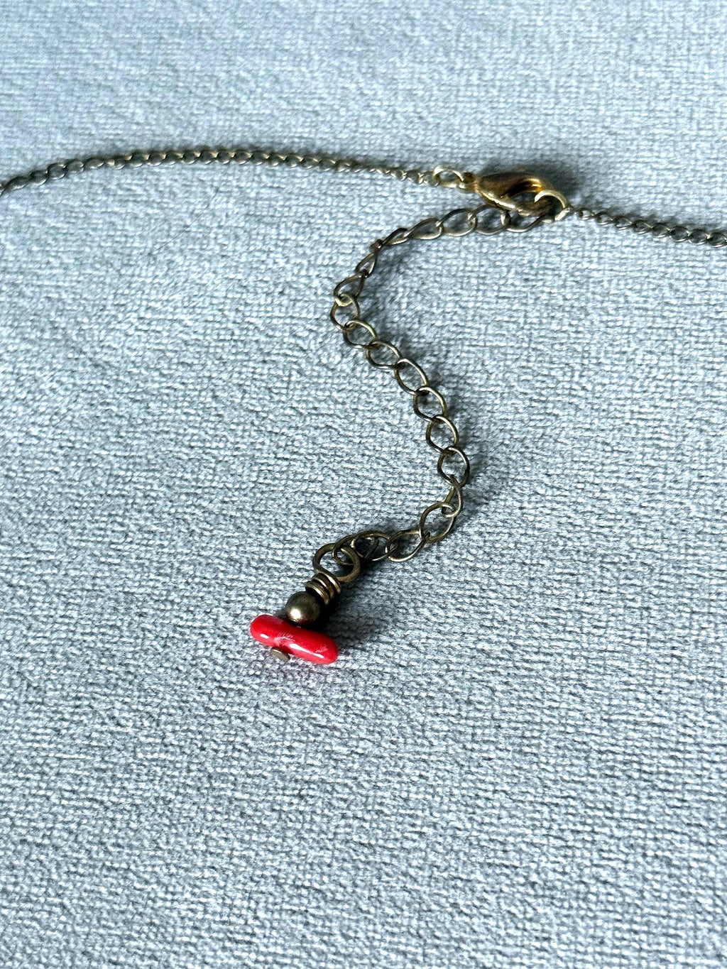 Chunky Crimson Current Coral Statement Necklace