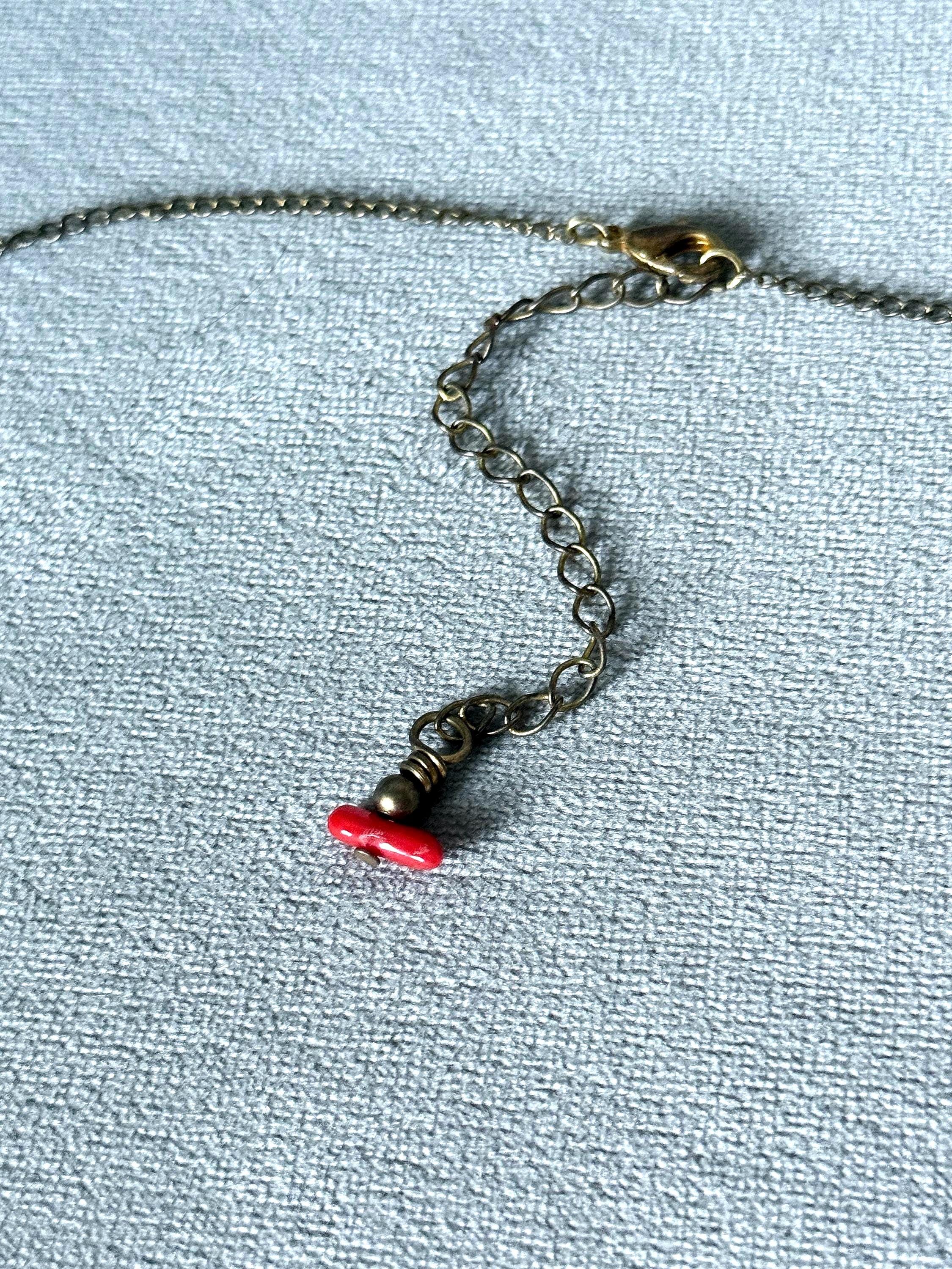 Chunky Crimson Current Coral Statement Necklace