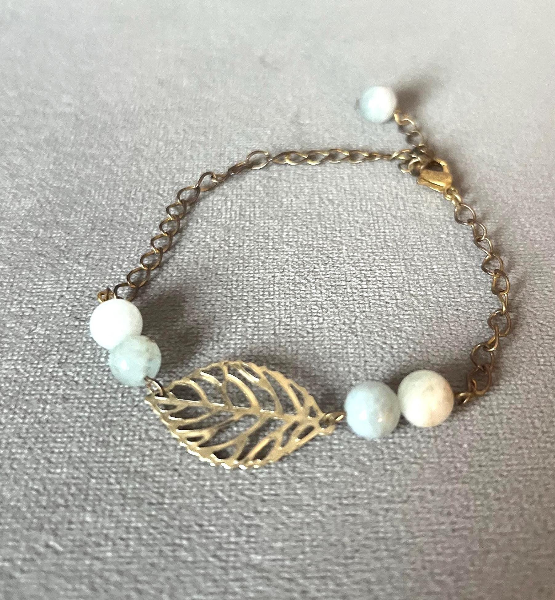 Subtle Gold Leaf Bracelet