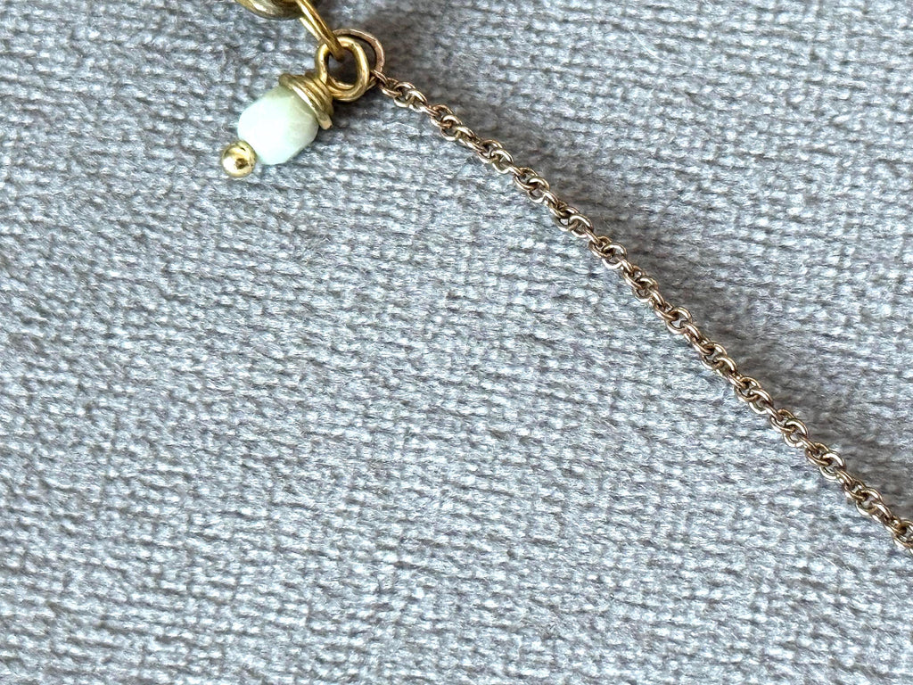 Tidebound Bar: Wrapped Pearl Pendant Necklace