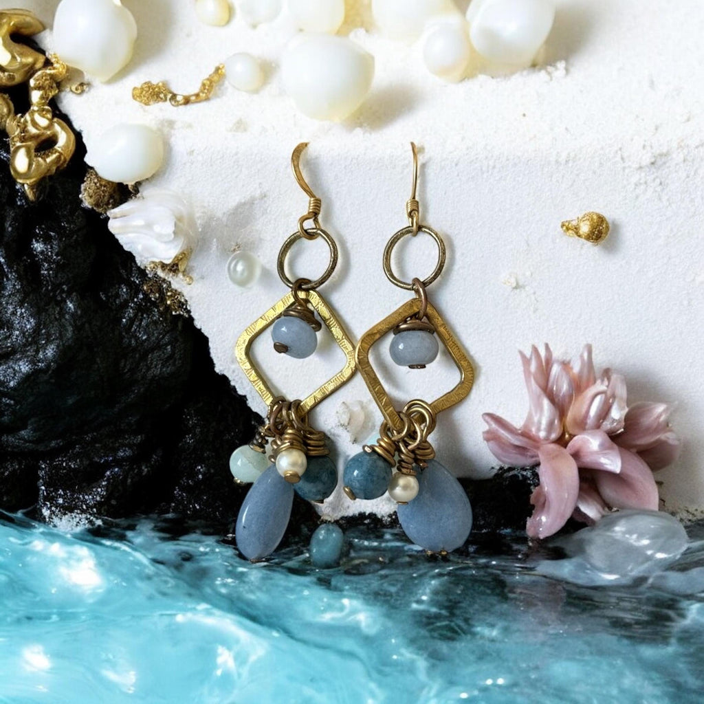 Arctic Muse Drop Earrings (Gold)