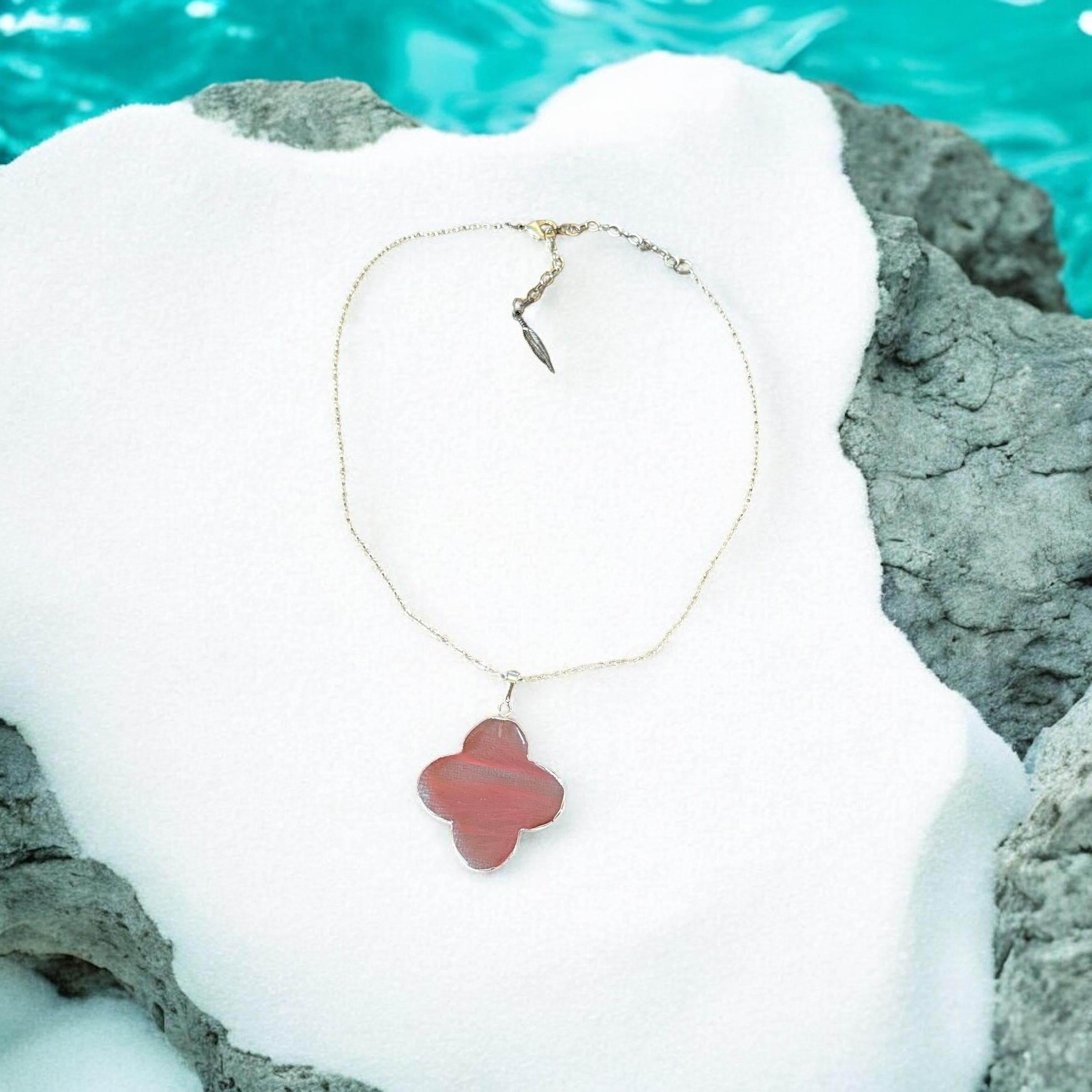 Long Desert Bloom Pendant Necklace