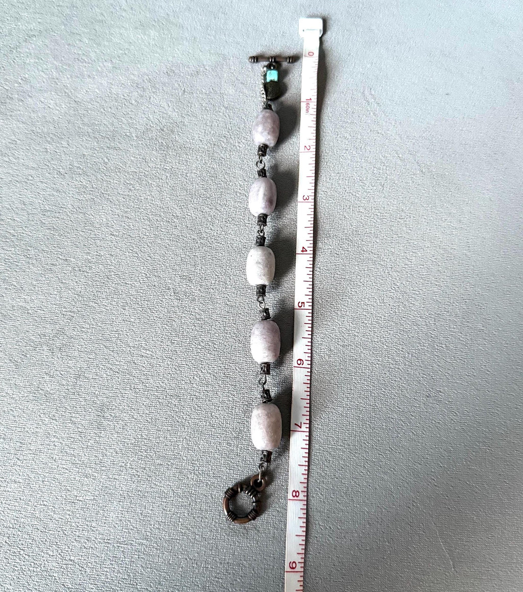 Dusty Pink Smoke Charm Bracelet