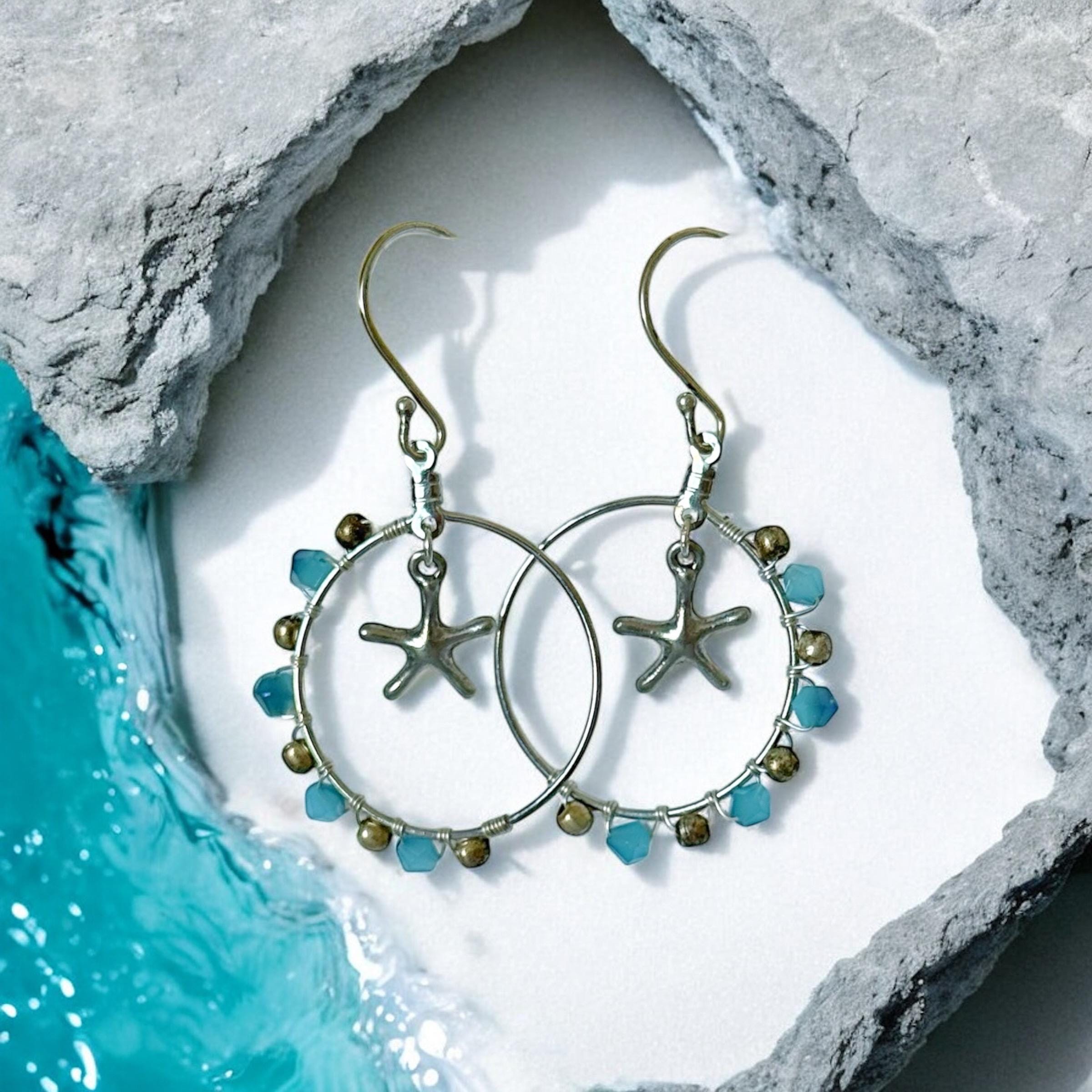 Tide Charm Hoop Earrings