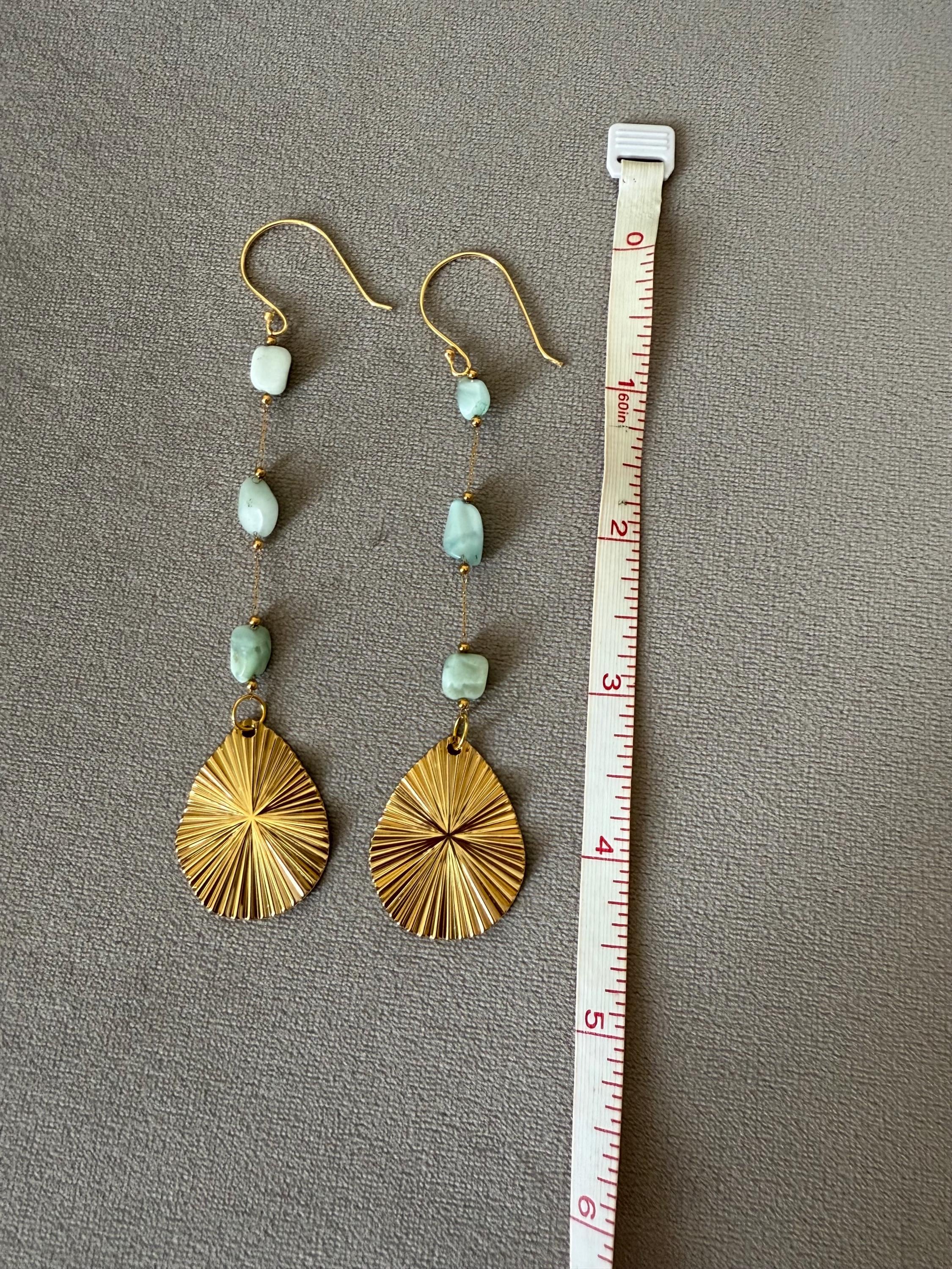 Solar Drift Drop Earrings – Golden Horizon Collection