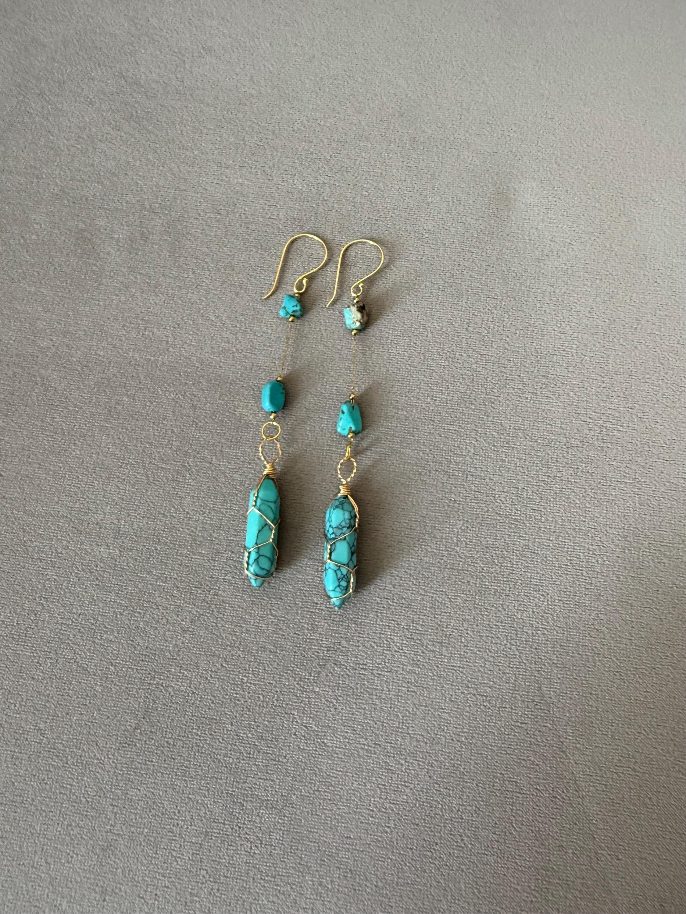 Azure Siren Drop Earrings – Oceanbound Collection