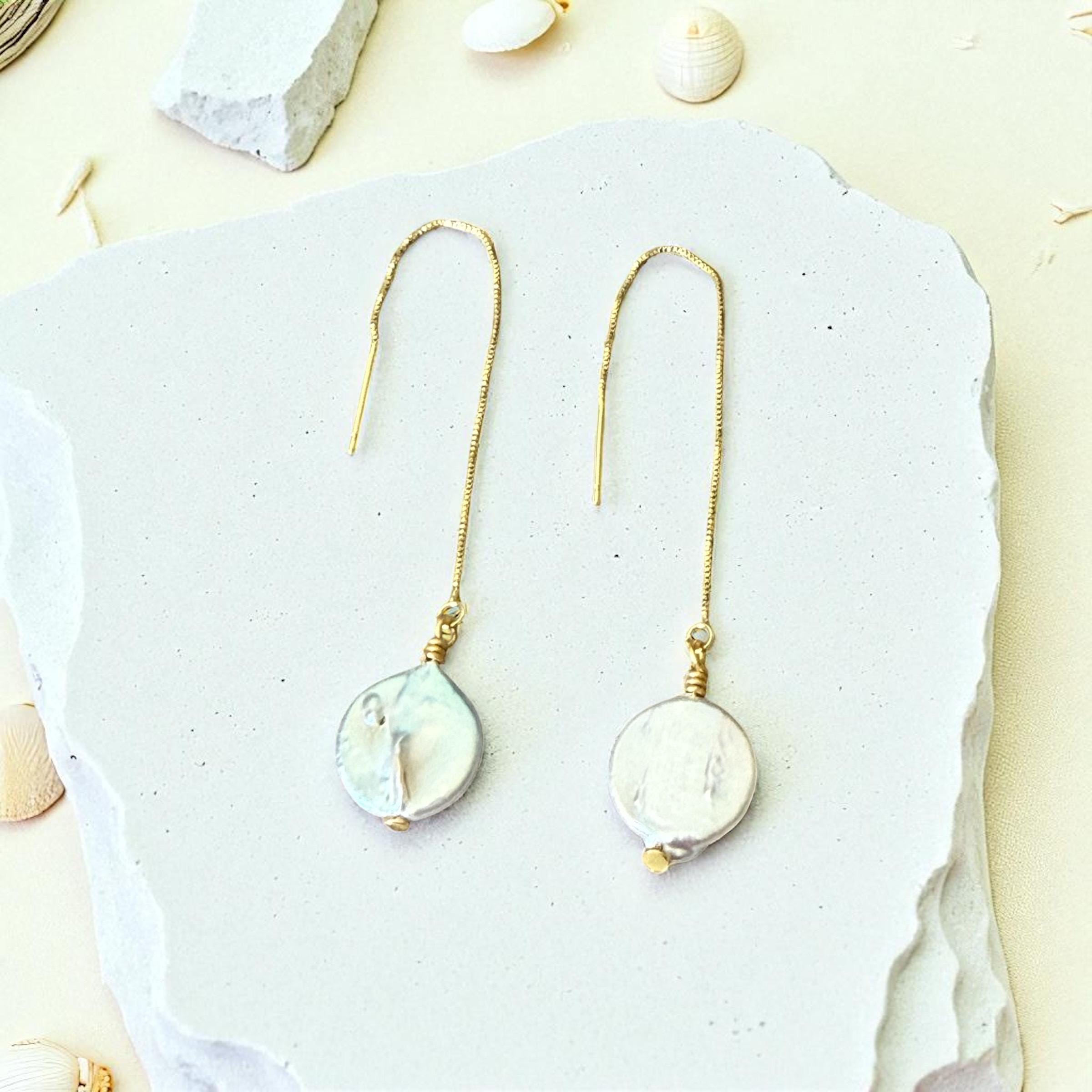 Lunar Drift Threaders – Celestial Pearl Collection