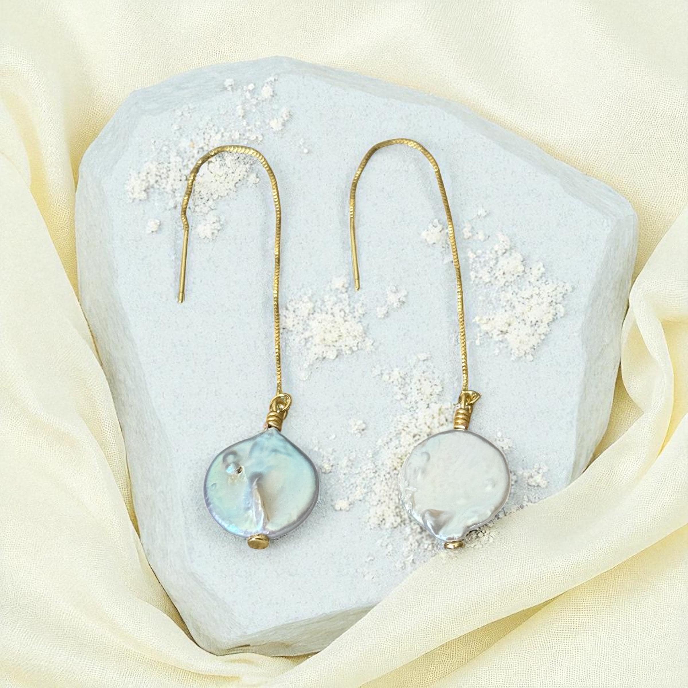 Lunar Drift Threaders – Celestial Pearl Collection