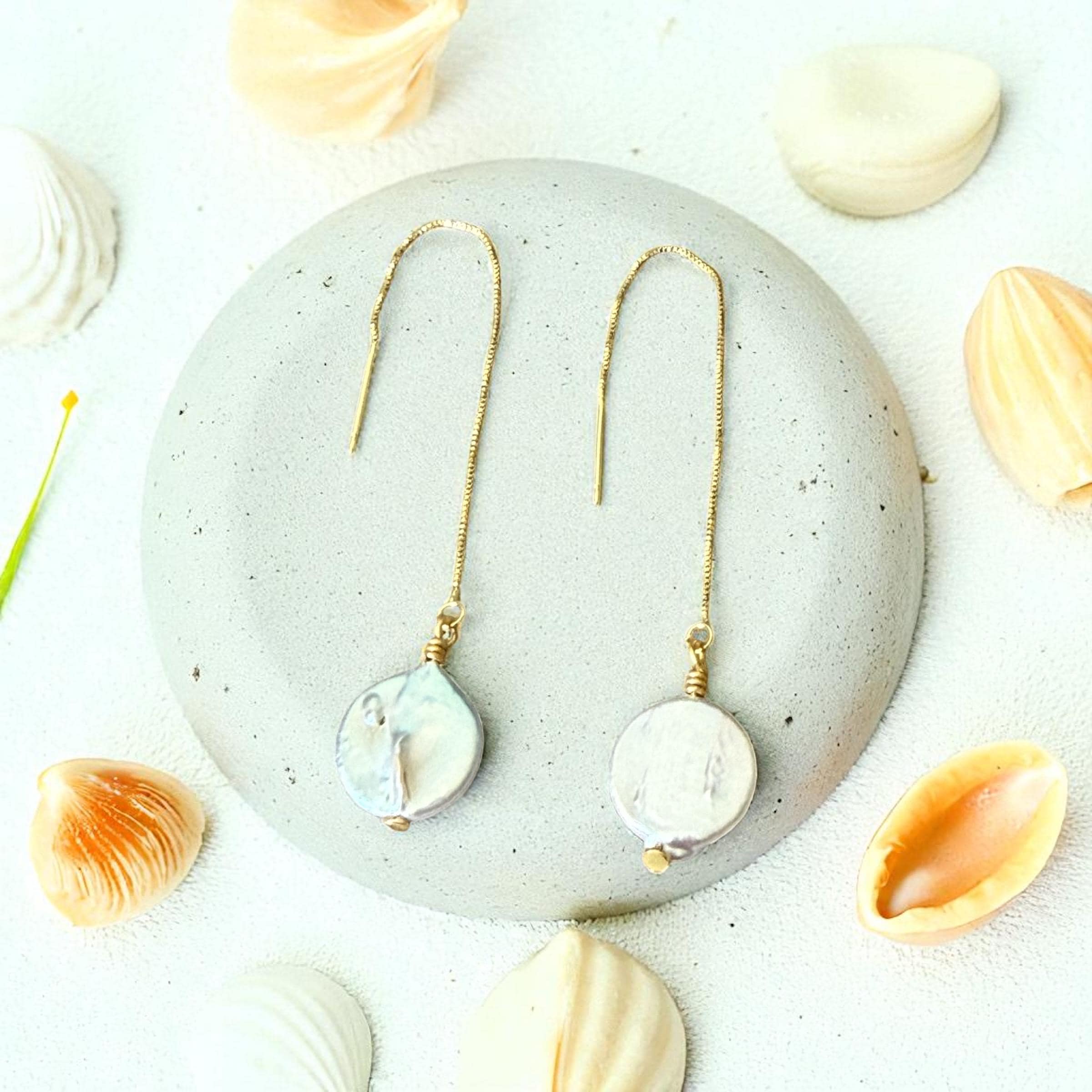 Lunar Drift Threaders – Celestial Pearl Collection