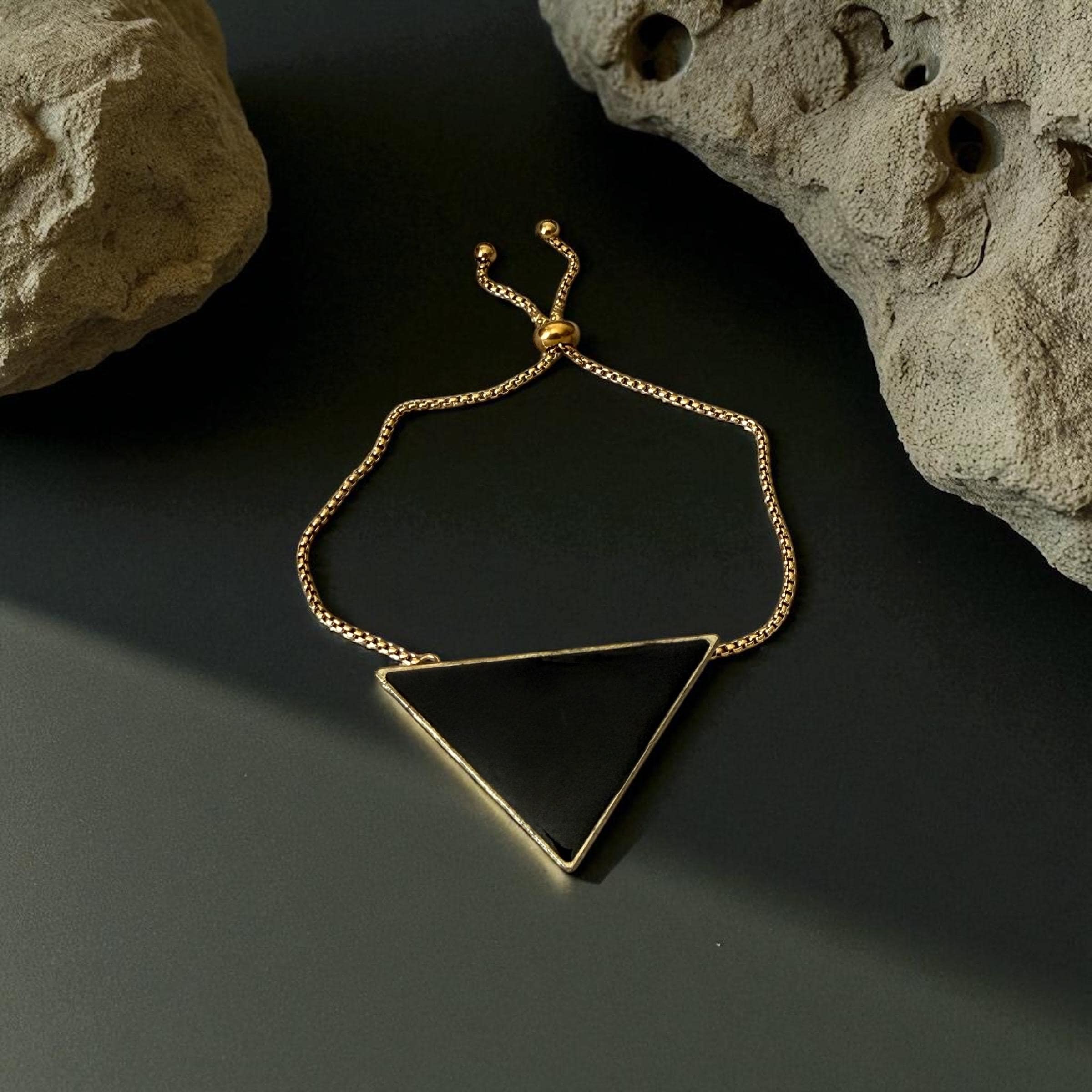 Obsidian Apex Bracelet – Noir Geometry Collection