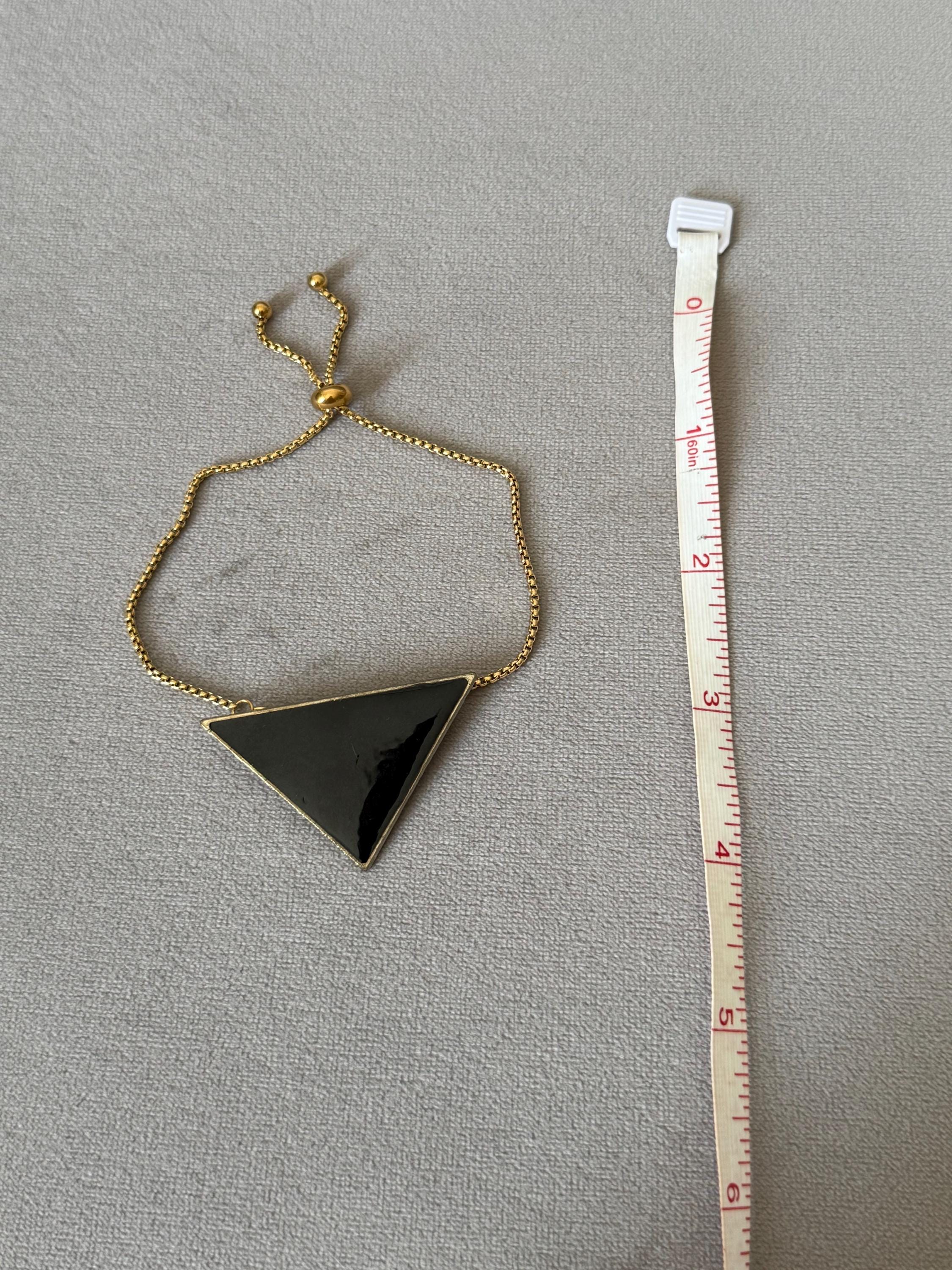Obsidian Apex Bracelet – Noir Geometry Collection