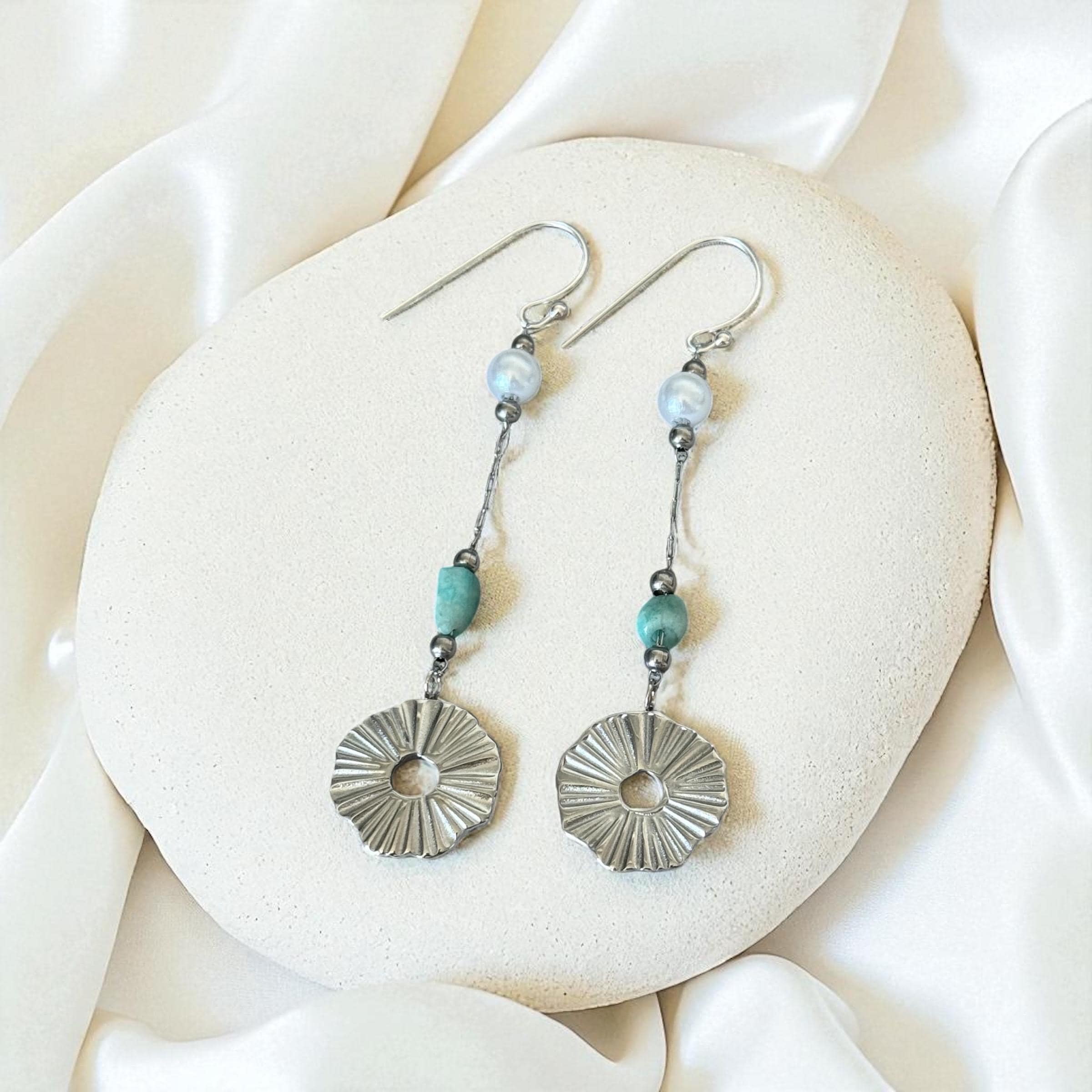Lunar Tide Drop Earrings