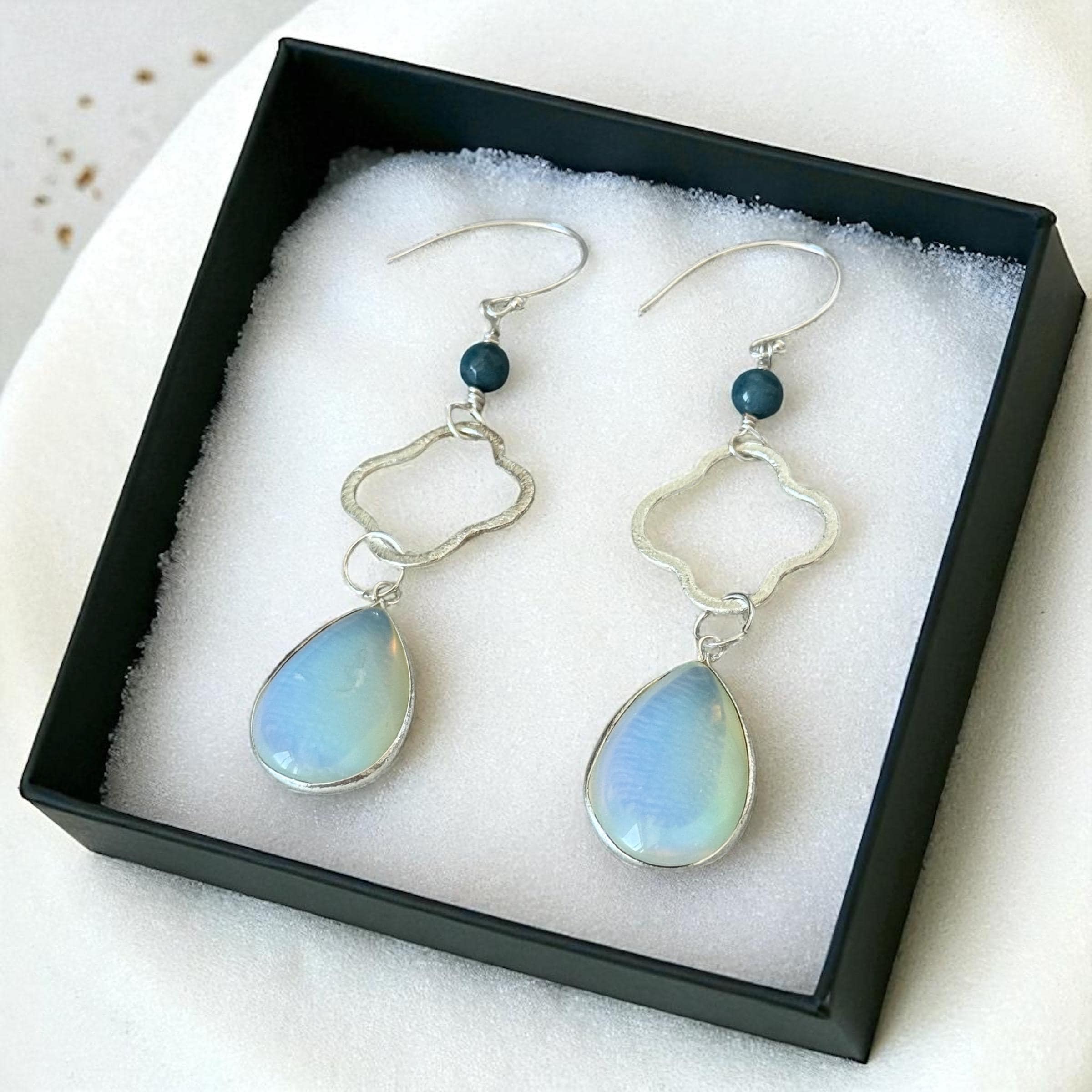 Azure Mirage Drop Earrings