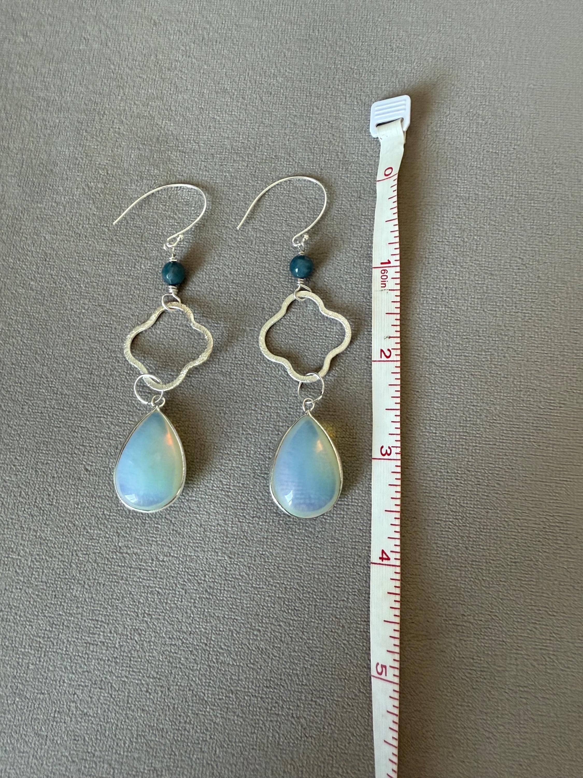 Azure Mirage Drop Earrings