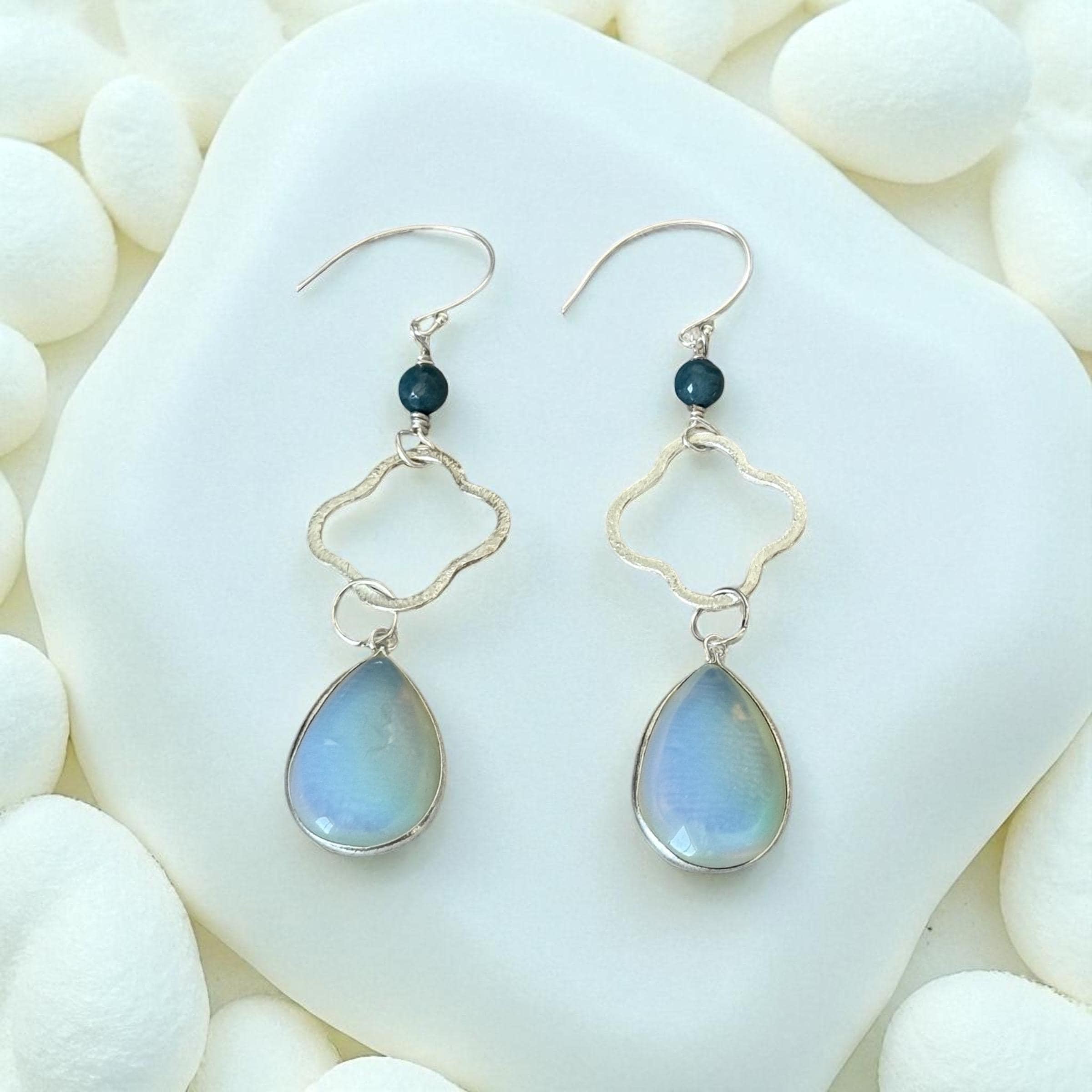 Azure Mirage Drop Earrings