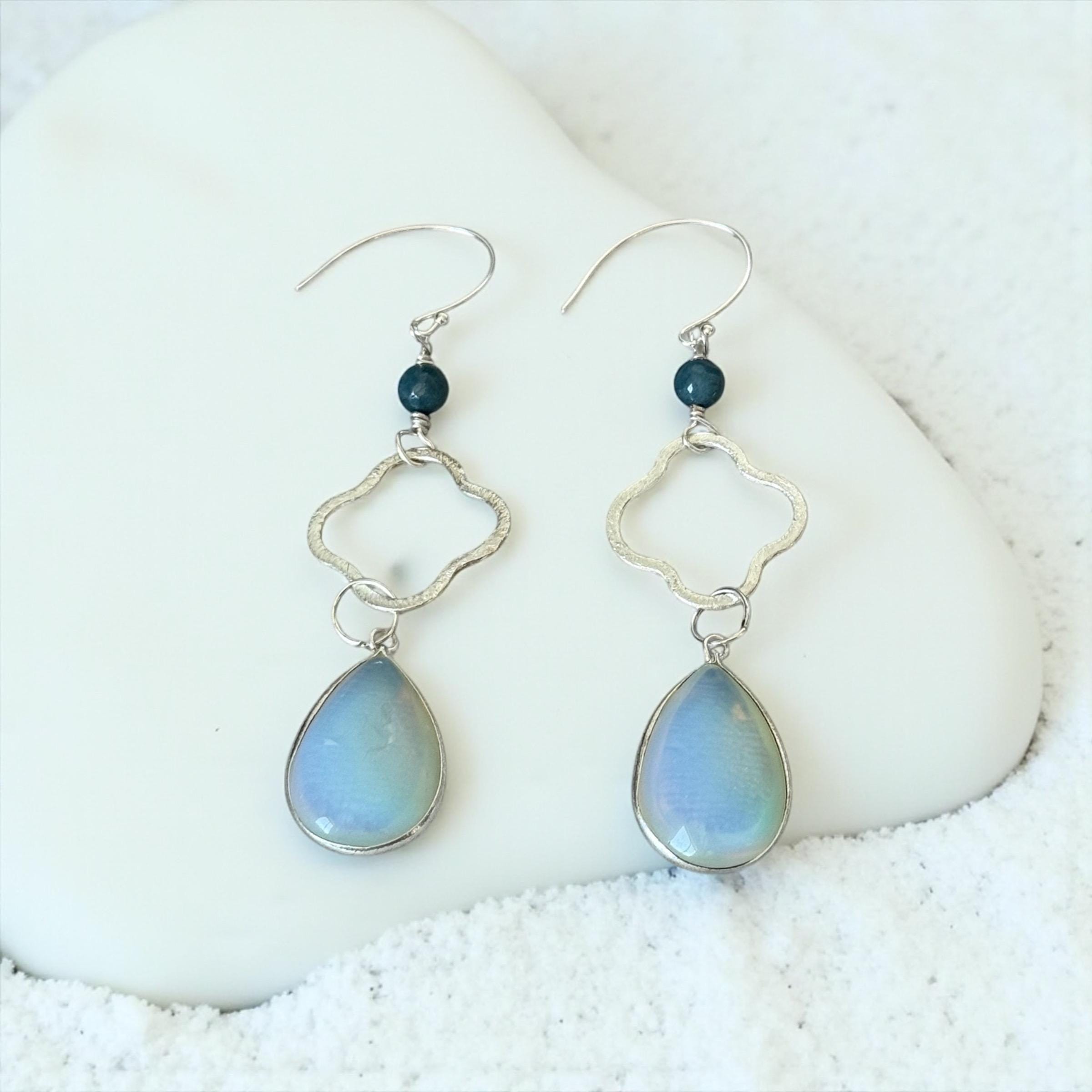 Azure Mirage Drop Earrings