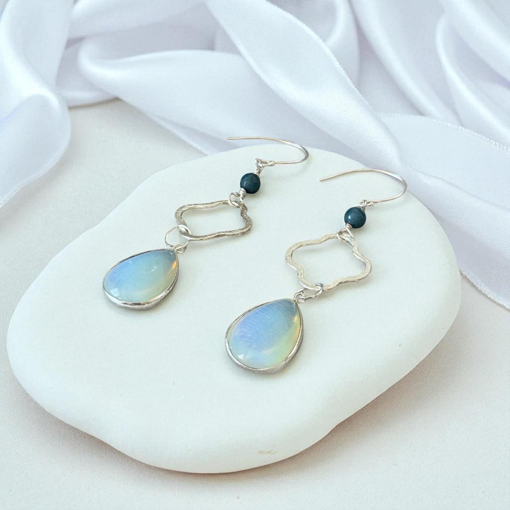 Azure Mirage Drop Earrings