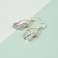 Crystal Tide Earrings – Milky Quartz