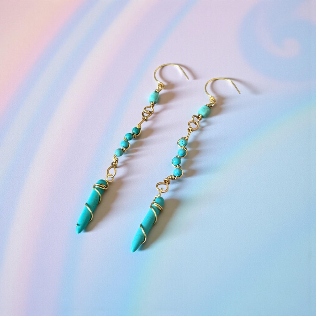 Turquoise Mirage Earrings – Desert Siren Collection