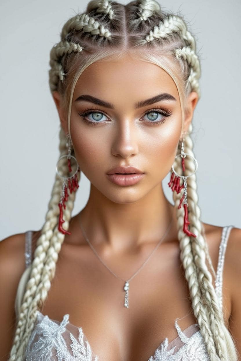 Crimson Reef Earrings – Oceanic Glam Collection